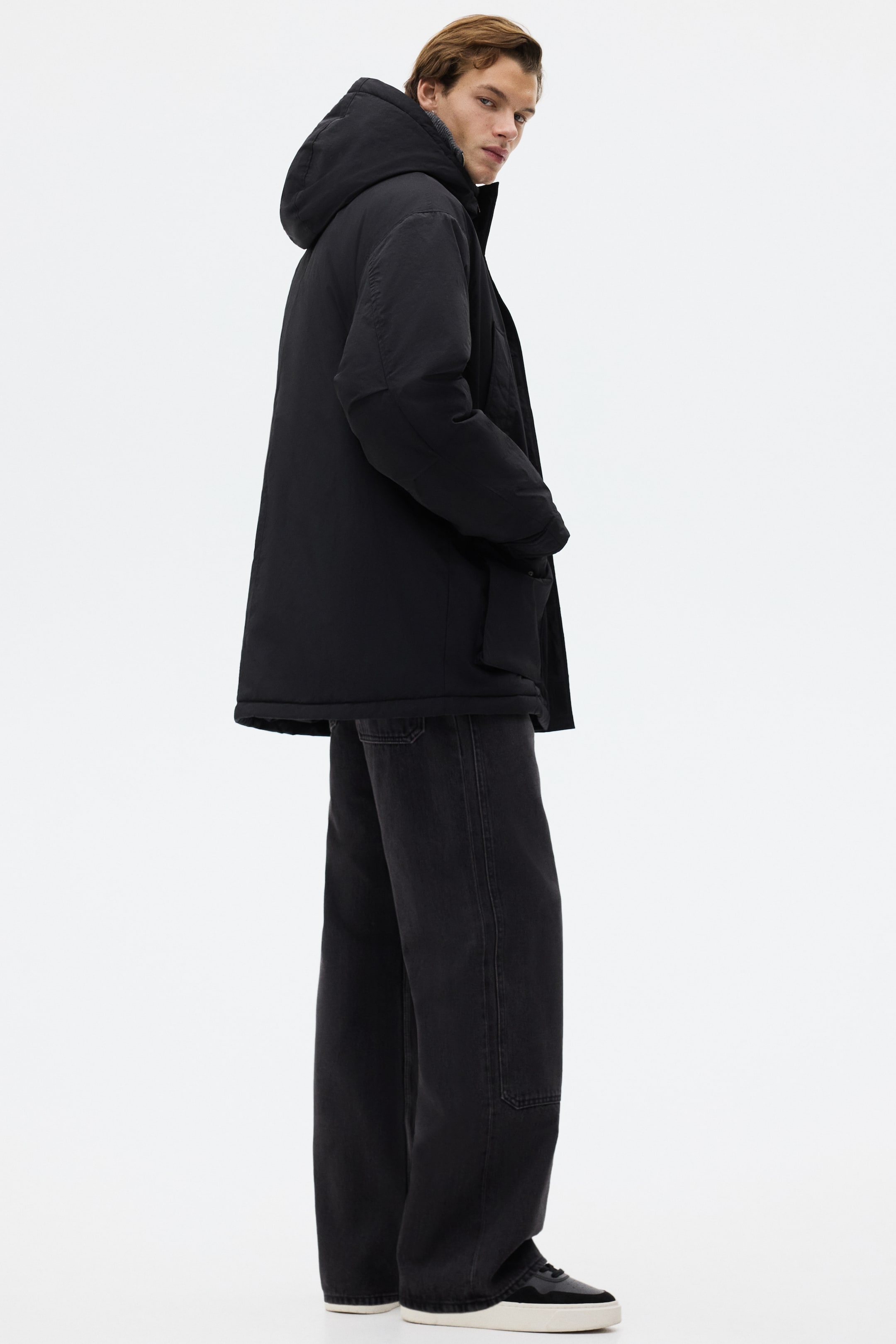 Ampliar la imagen: Parka repelente al agua - Black - Men | H&M MX 5