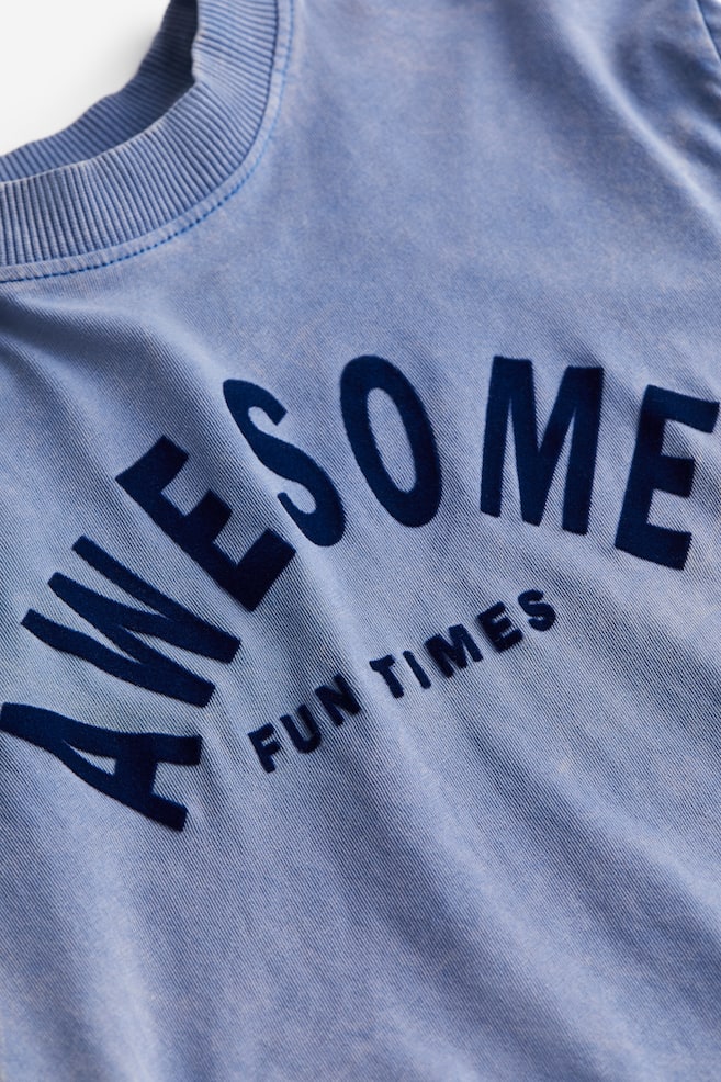Long-sleeved T-shirt - Blue/Awesome - 3