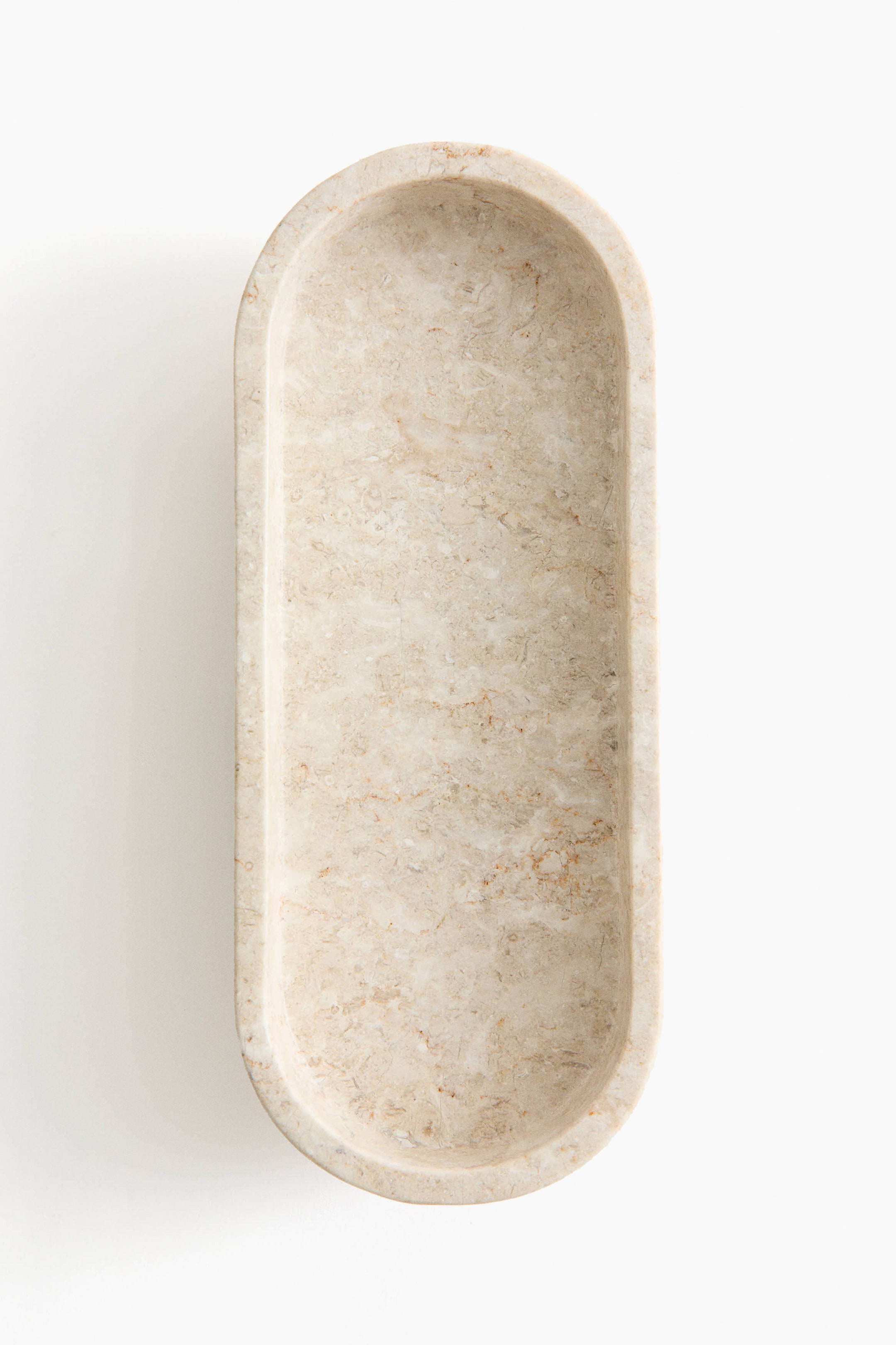 Ver imagen más grande: Fuente ovalada de mármol - Beige claro/Mármol - HOME | H&M ES 3