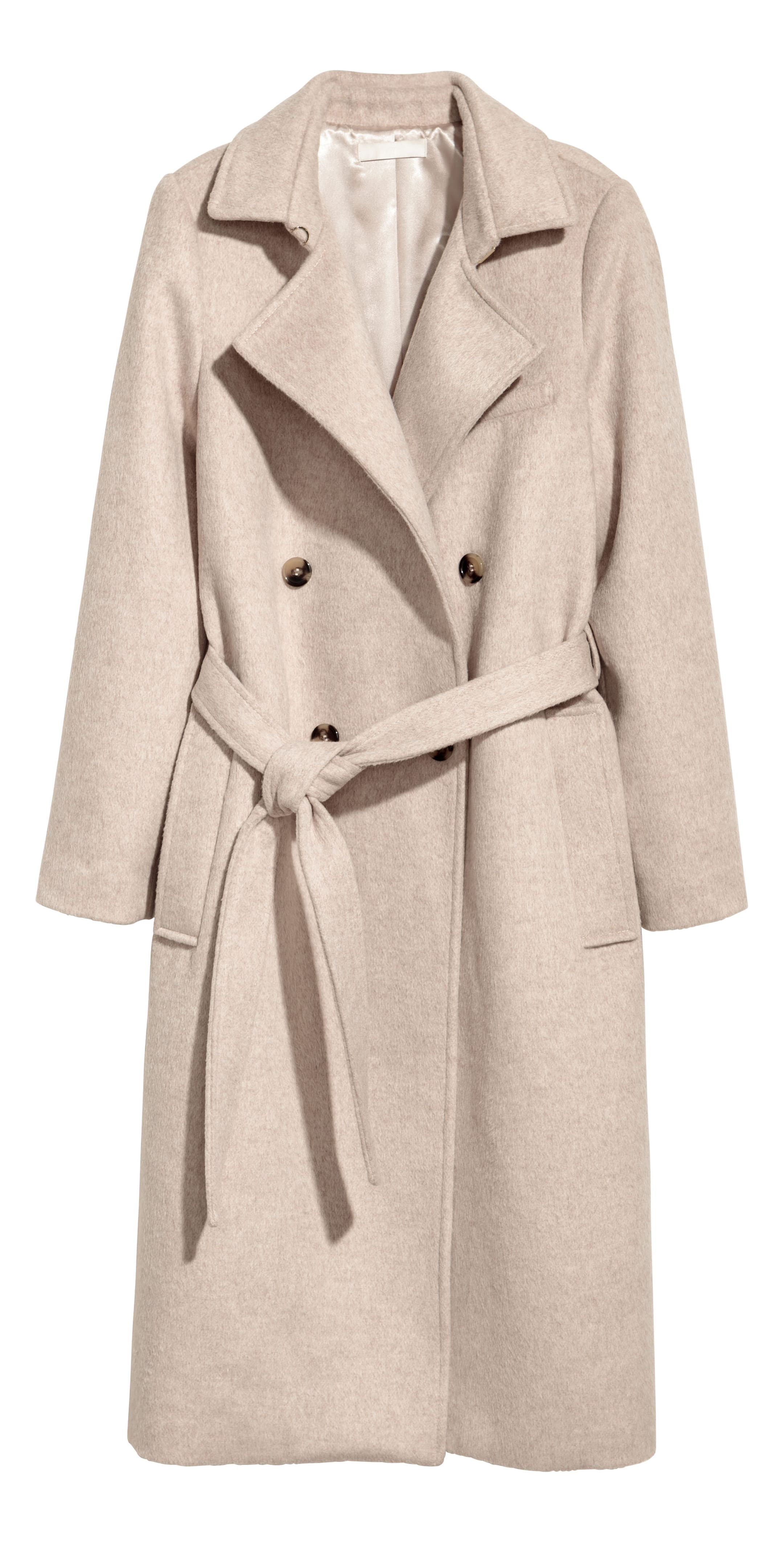 View larger image: Double-breasted coat - Light beige - Ladies | H&M GB 1