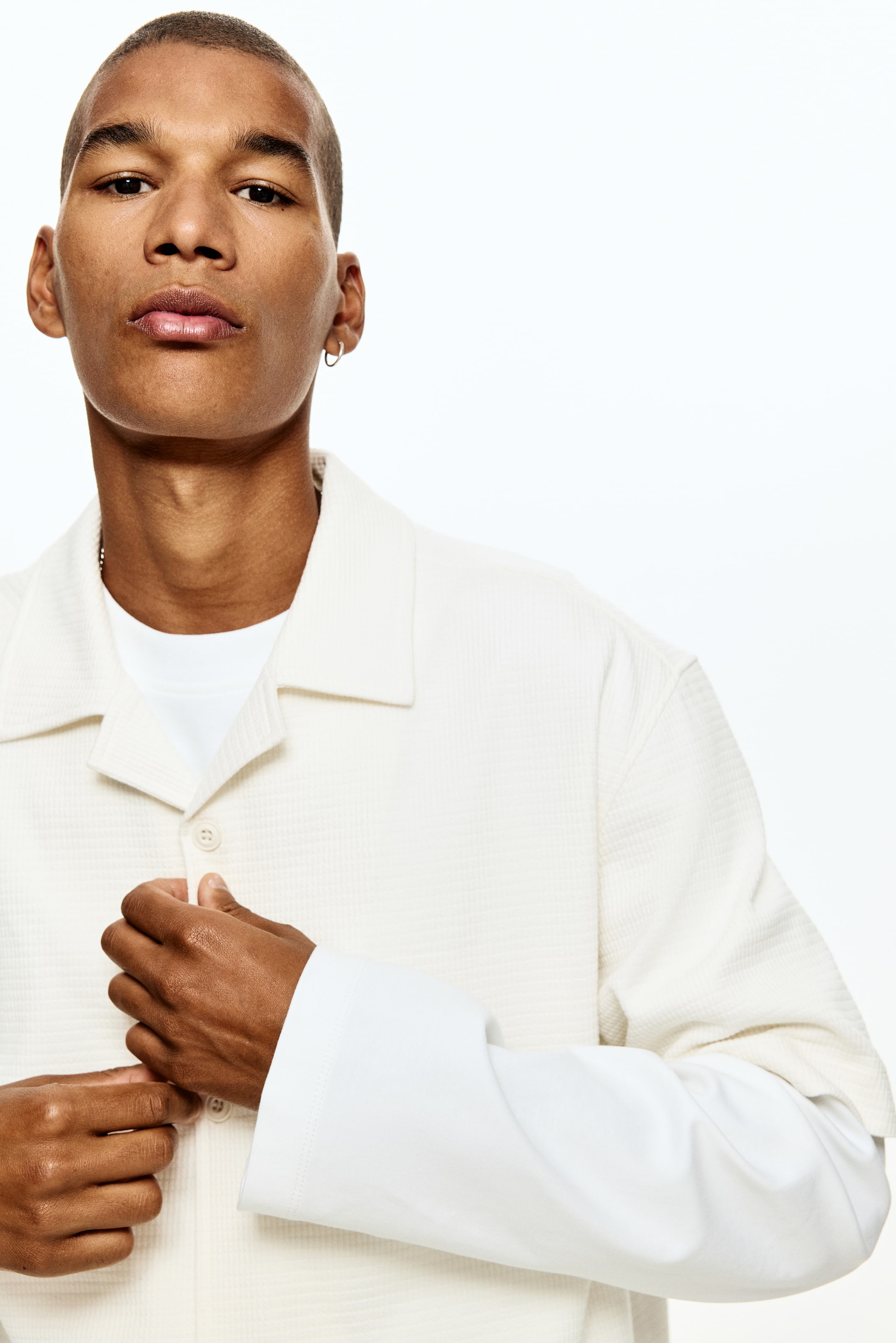 View larger image: Loose-Fit Shirt - White - Men | H&M US 2