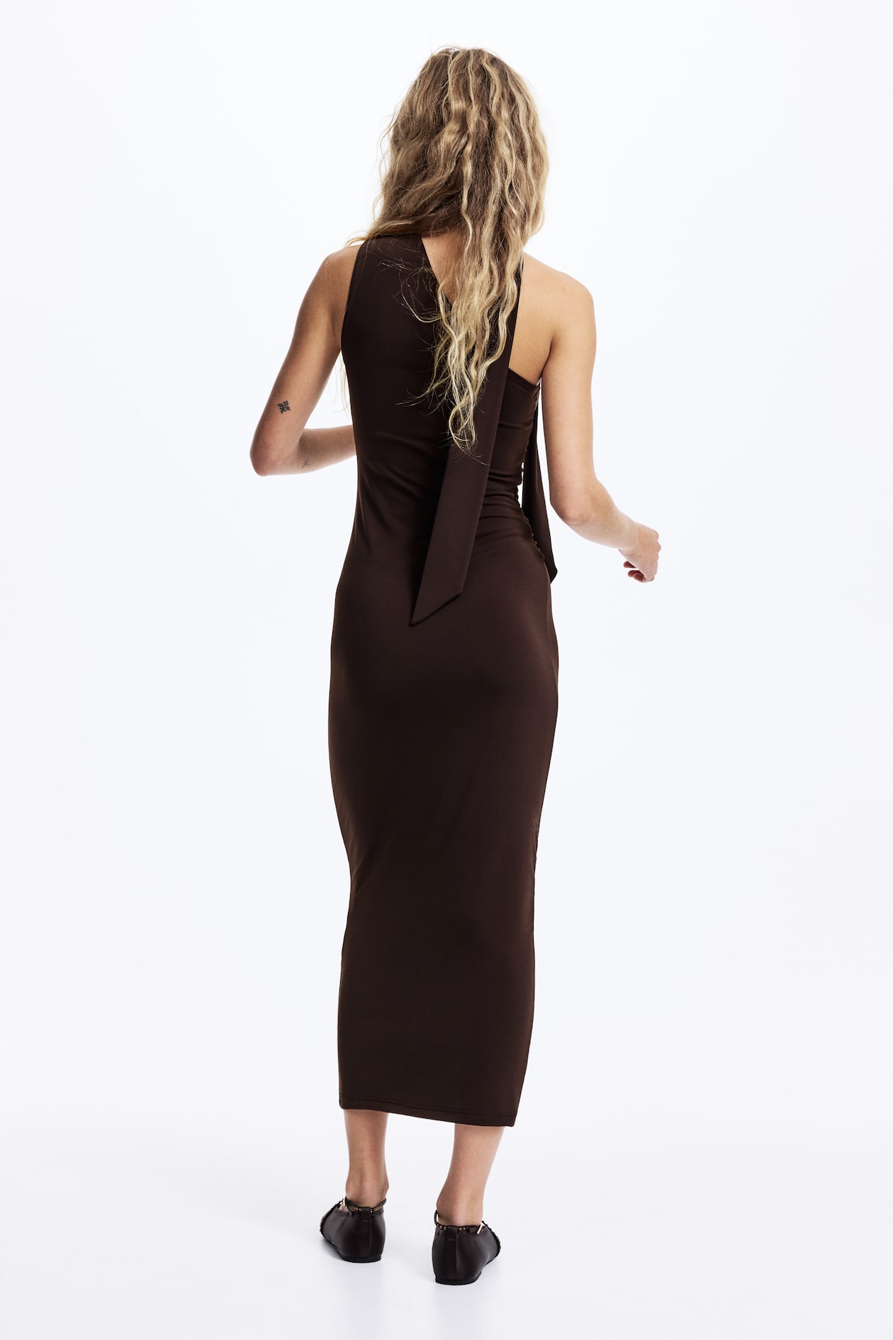 Draped One-Shoulder Dress - image 2