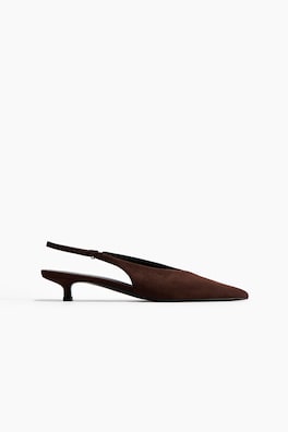 Slingbacks med taxklack