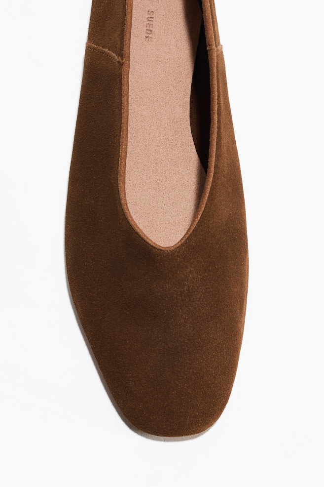 Ballerines en cuir - Marron/Noir - 1