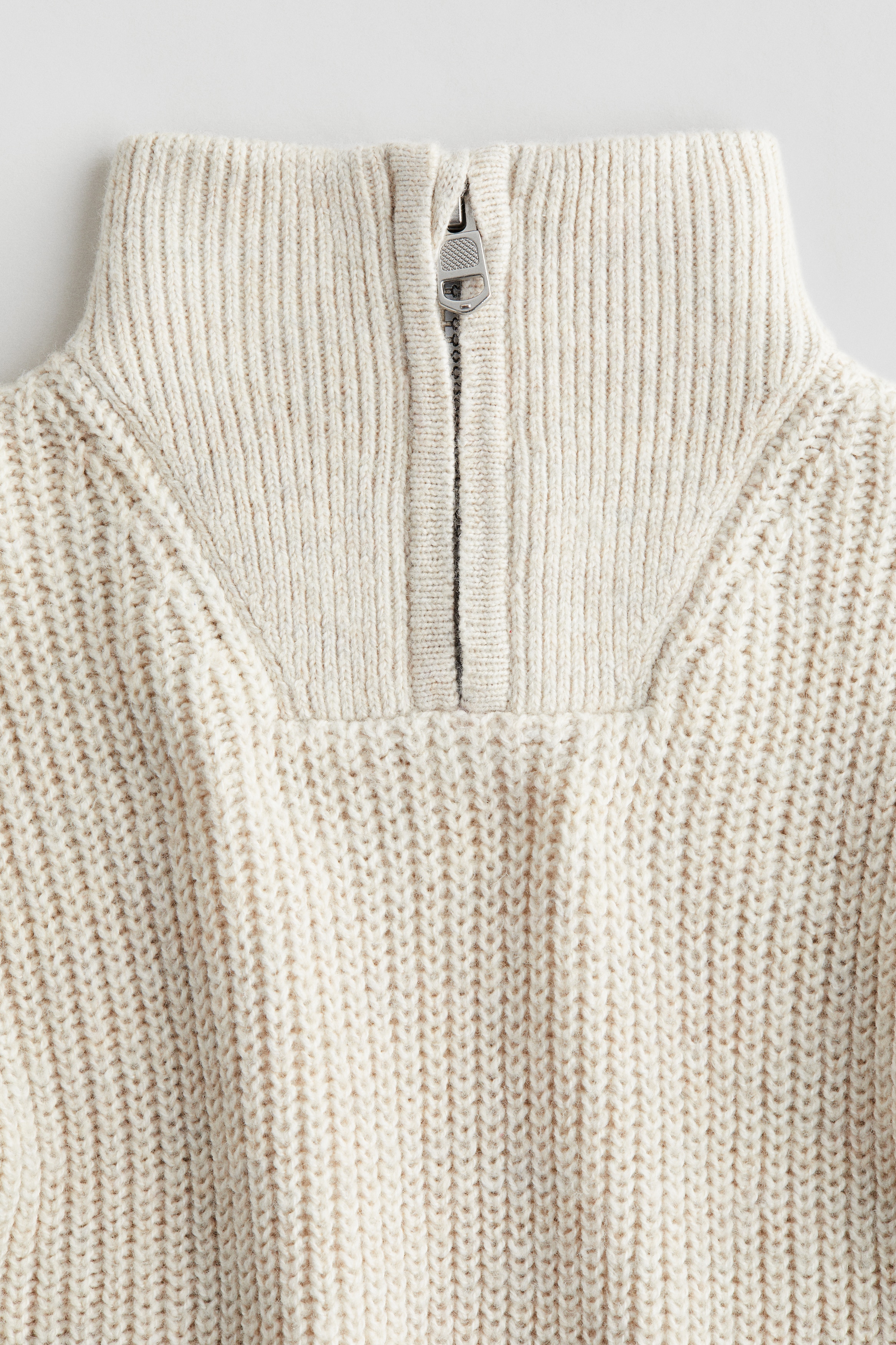 H.M！ Half-Zip Sweater - Light beige - Kids | H&M US