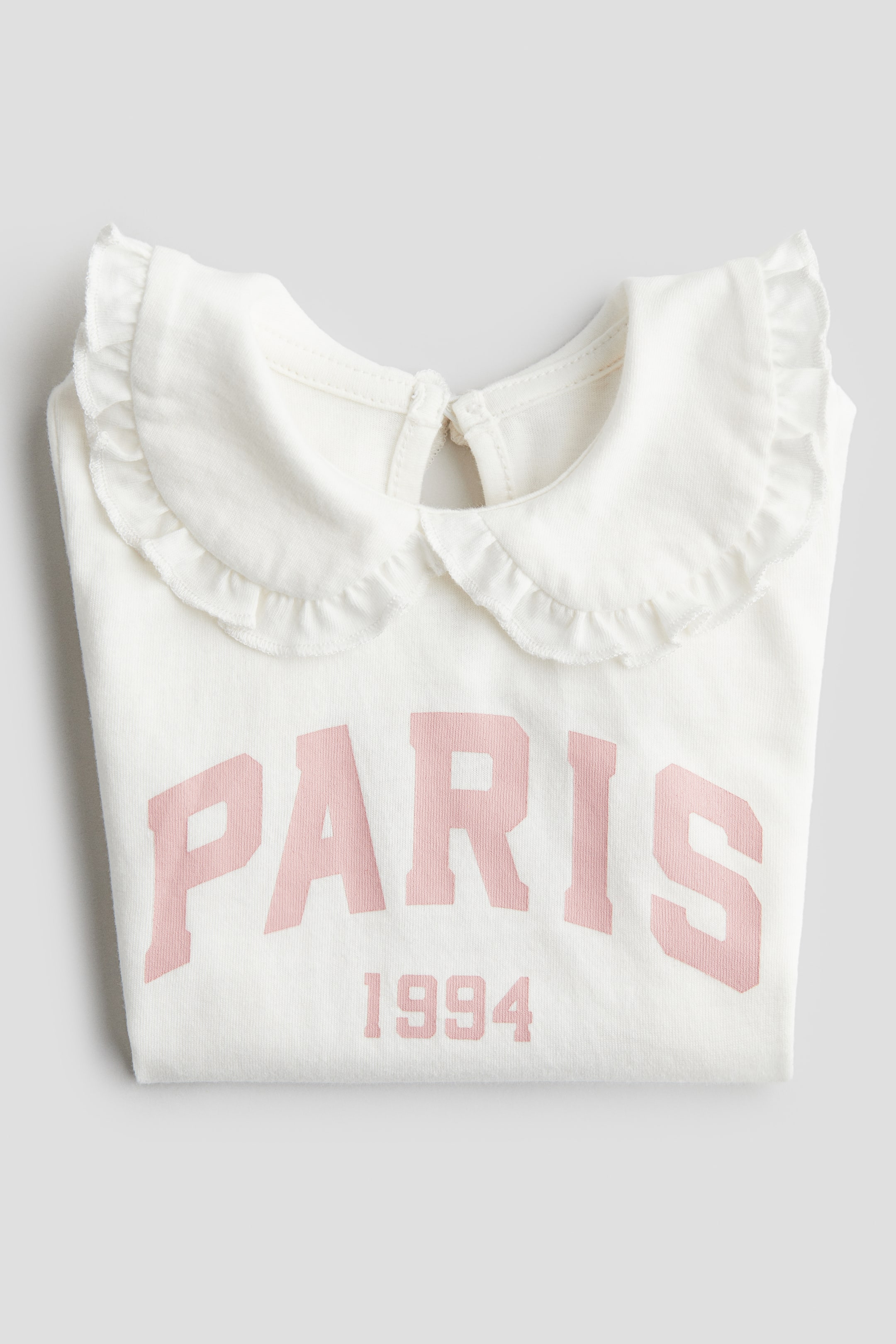 Collared cotton top - White/Paris - Kids | H&M GB 5