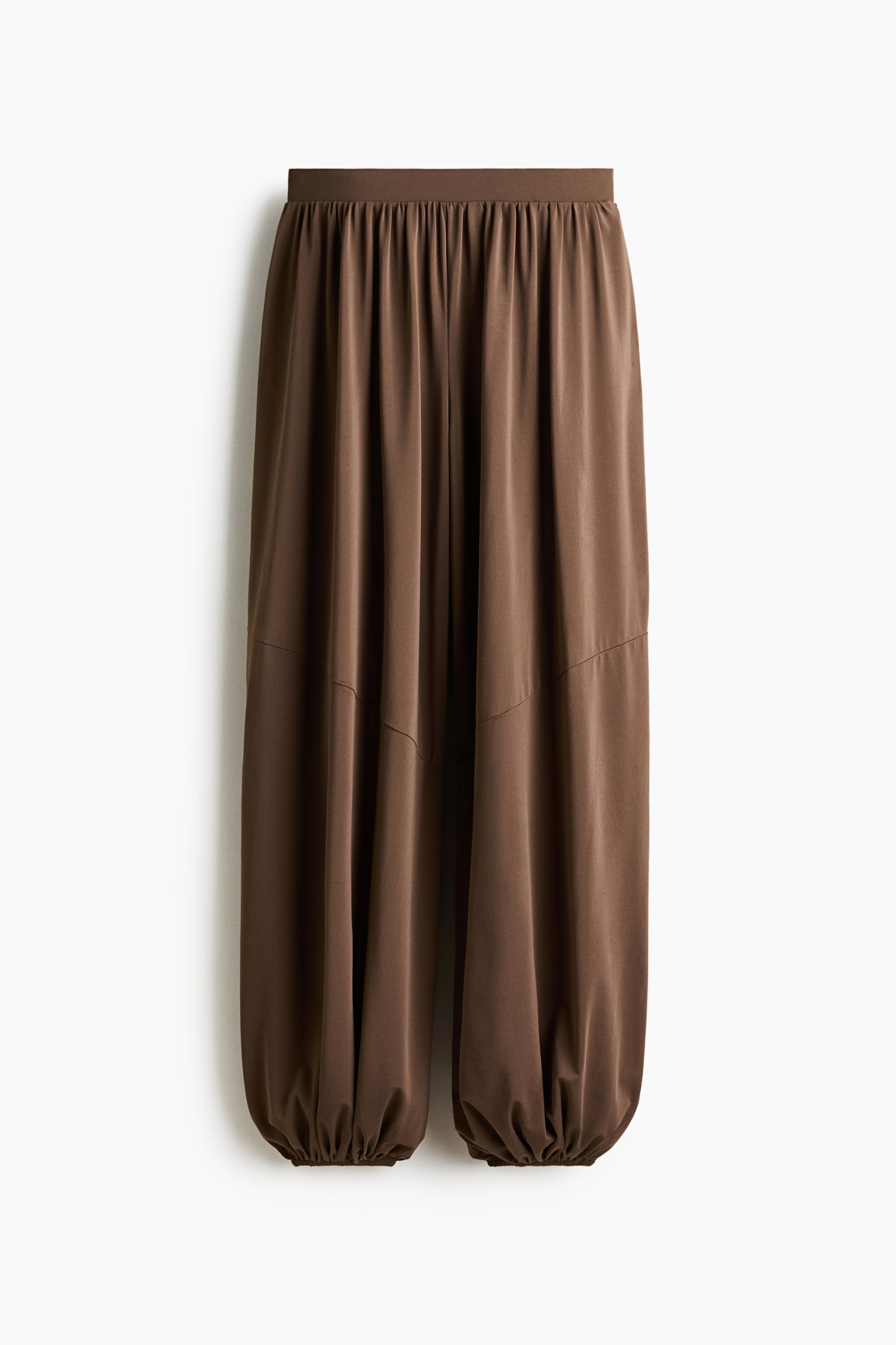 Balloon-leg trousers - Brown/Black - 2