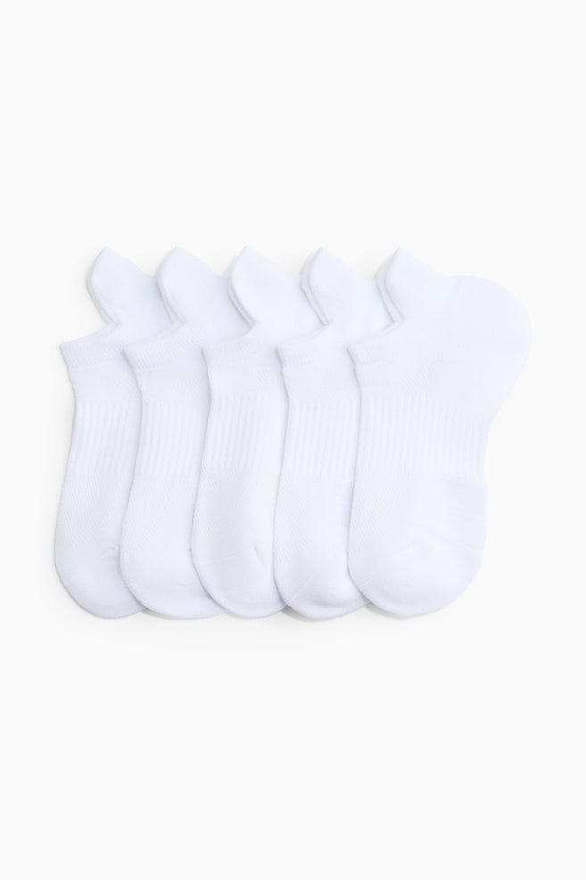 5 perechi de șosete de sport cu DryMove™ - Alb - 1