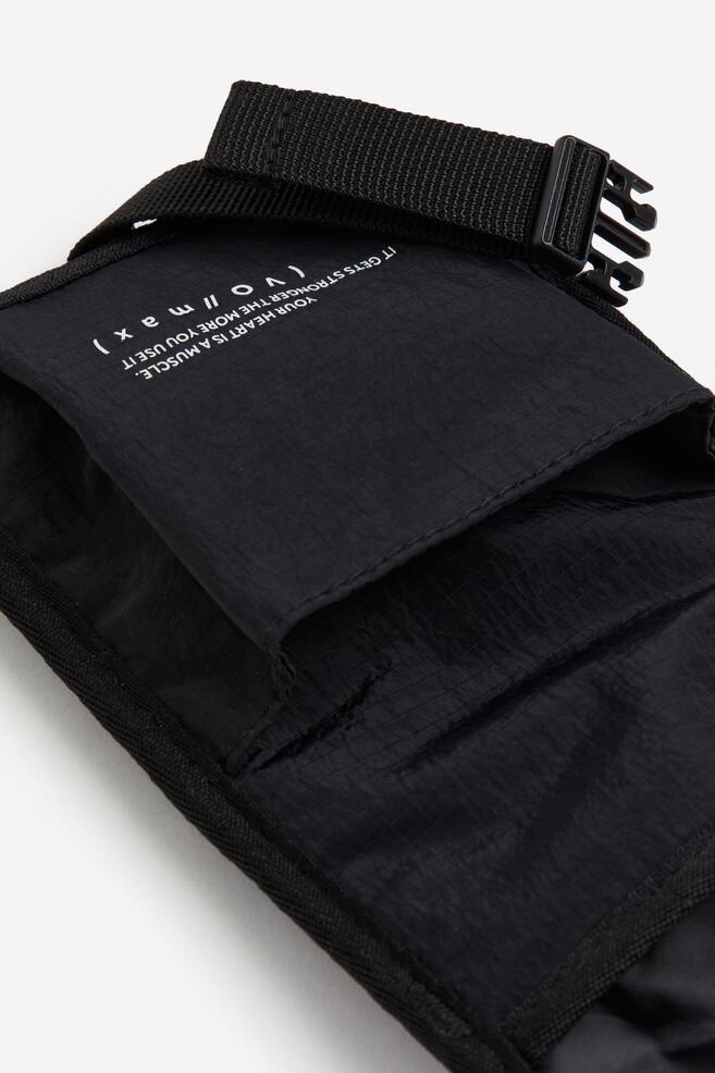 Neck-strap bag - Black/Silver-coloured - 5