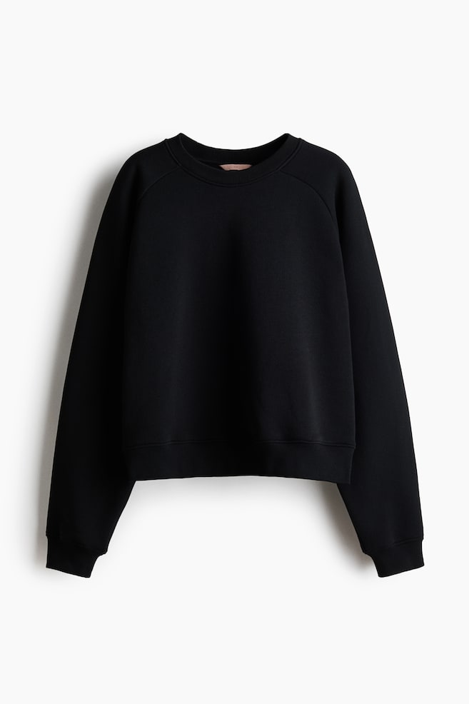 Cotton sweatshirt - Black - 1