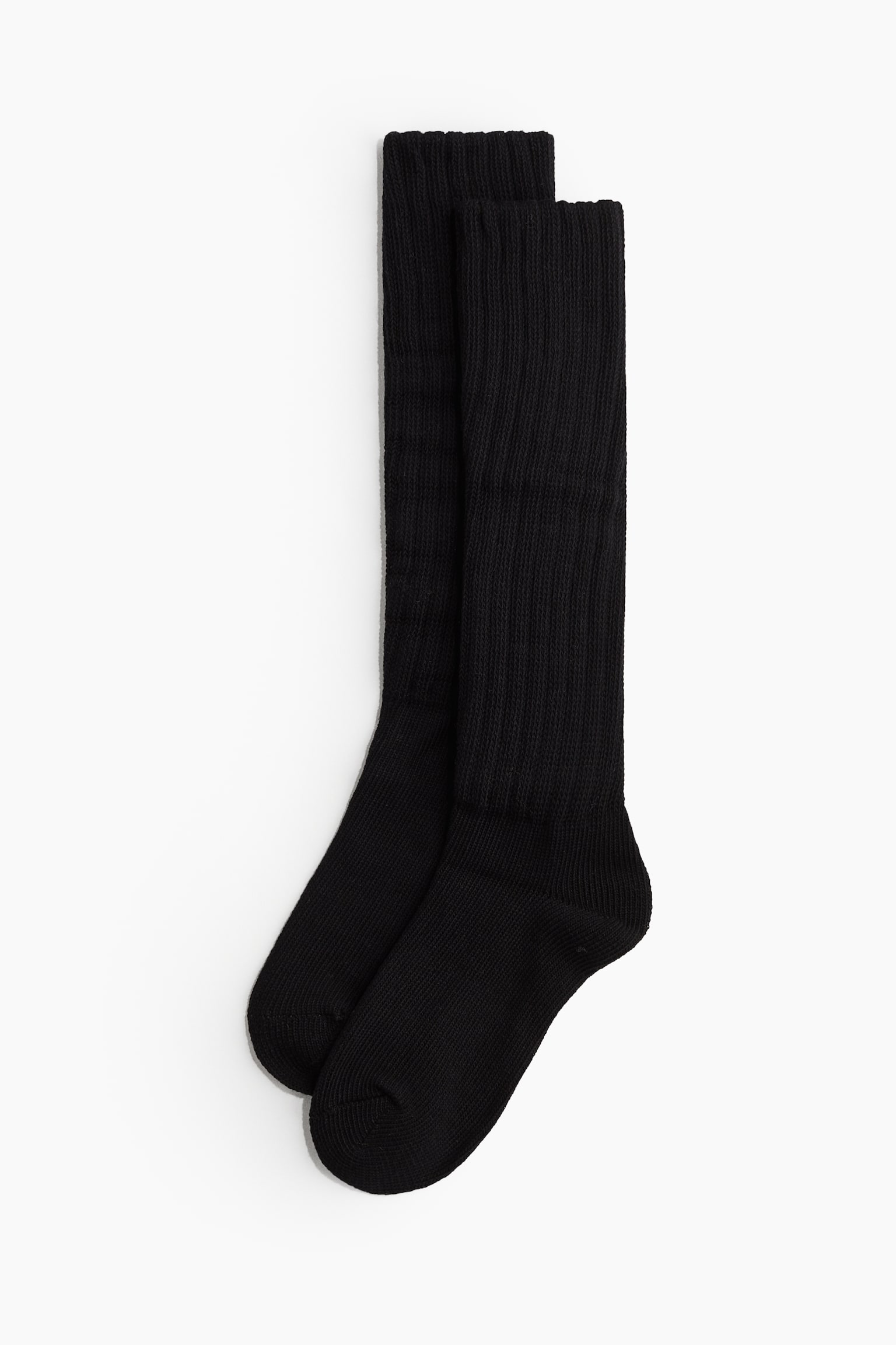 Slouchy sports socks - Black/White - 1