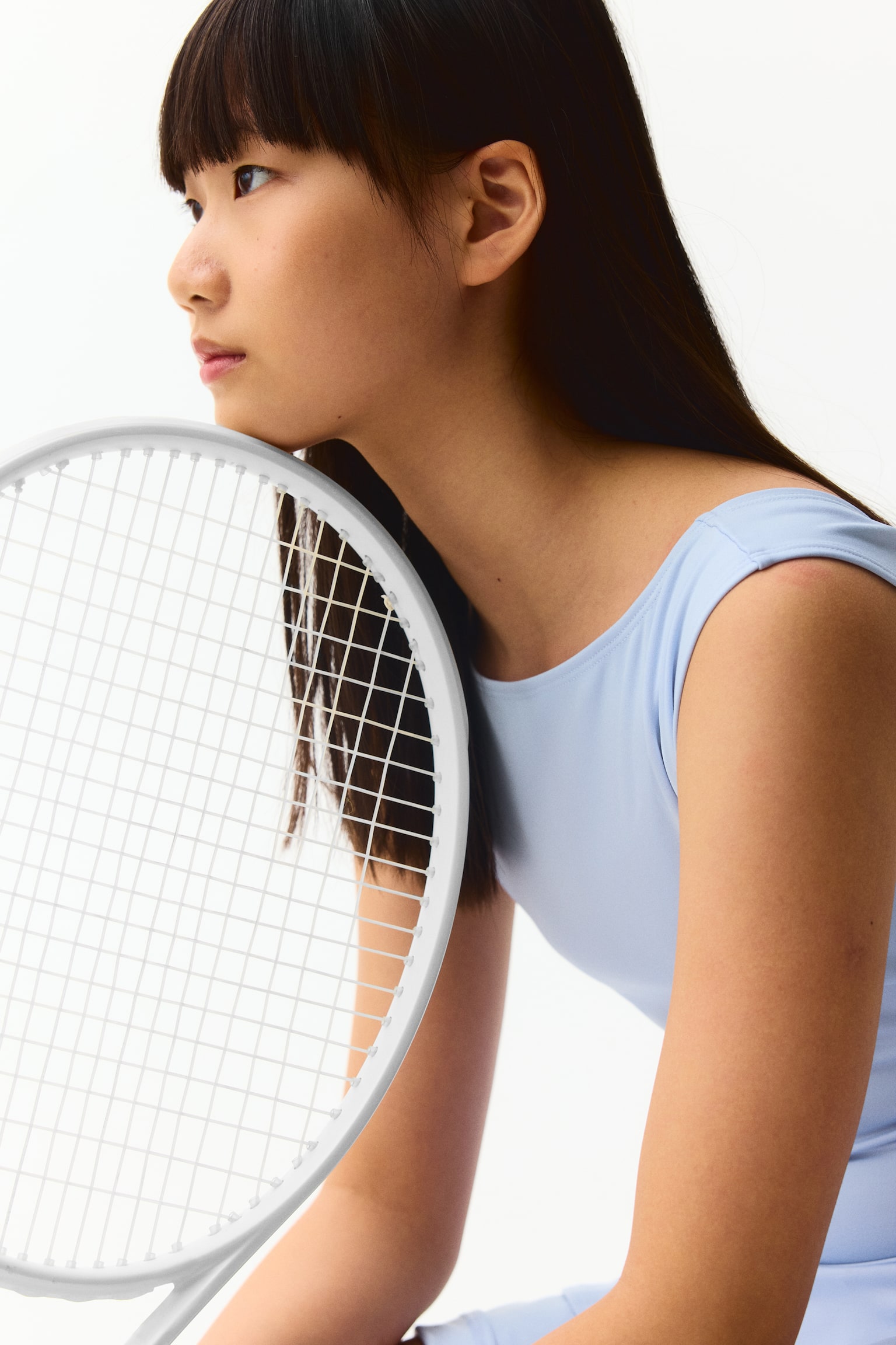 Tennis dress with DryMove™ - Light blue/Navy blue - 4