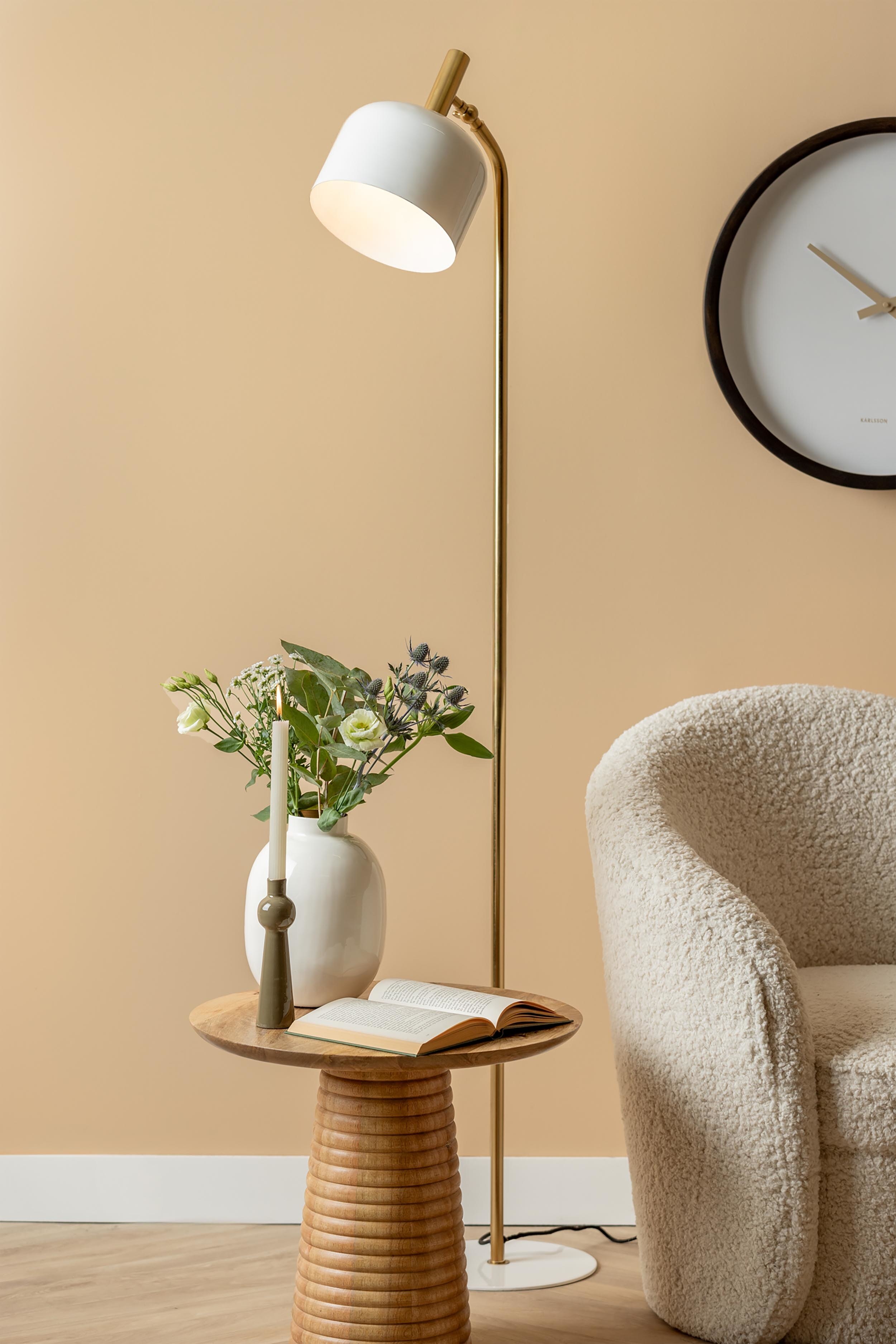 Floor Lamp Smart Gulvlampe - Hvid/Lysebrun
