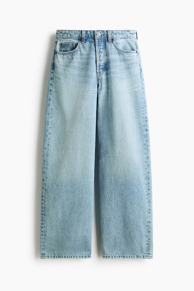 Baggy Regular Waist Jeans - Light denim blue/Denim white/Denim black/Dark denim blue/Denim blue - 1