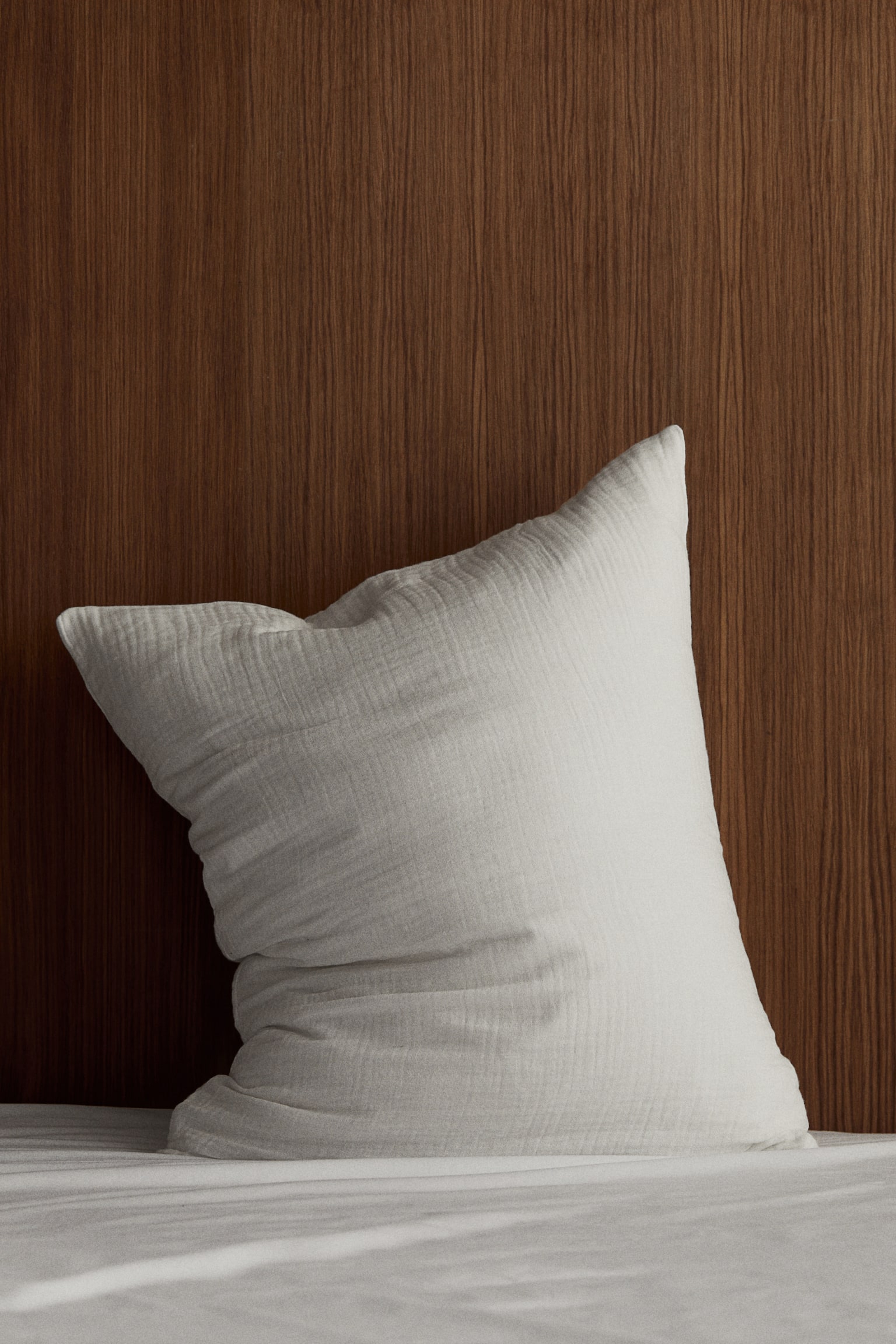 Cotton muslin pillowcase - White/Light beige/Light brown/Anthracite grey/Light mole - 2