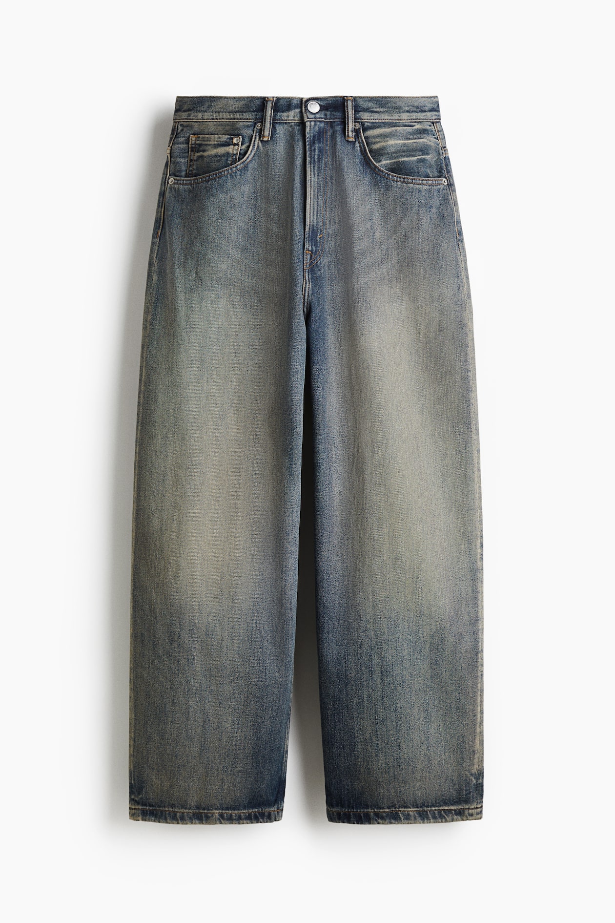 スーパーバギーデニム - ダークデニムブルー - Men | H&M JP