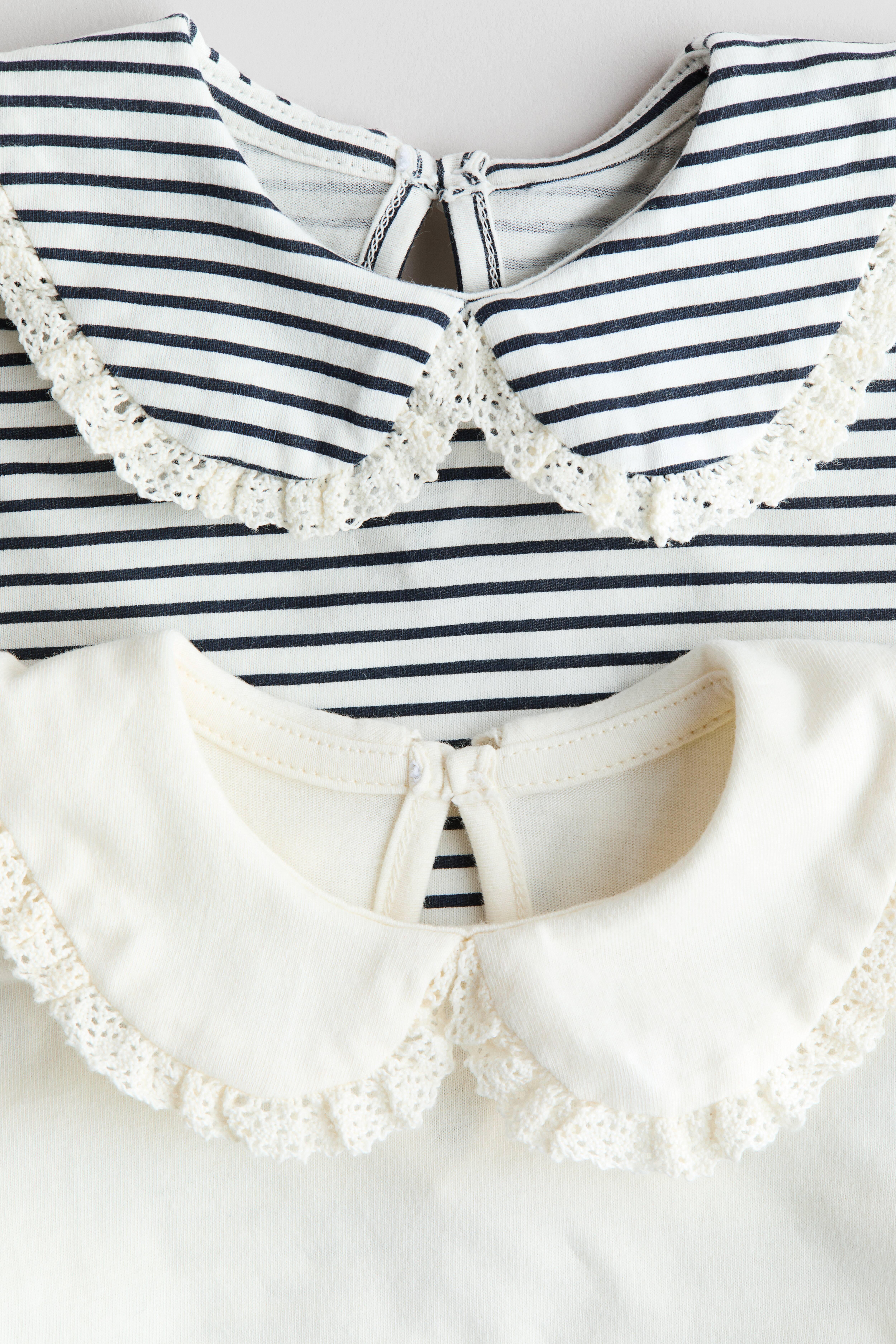 2-Pack Cotton Tops with Collar