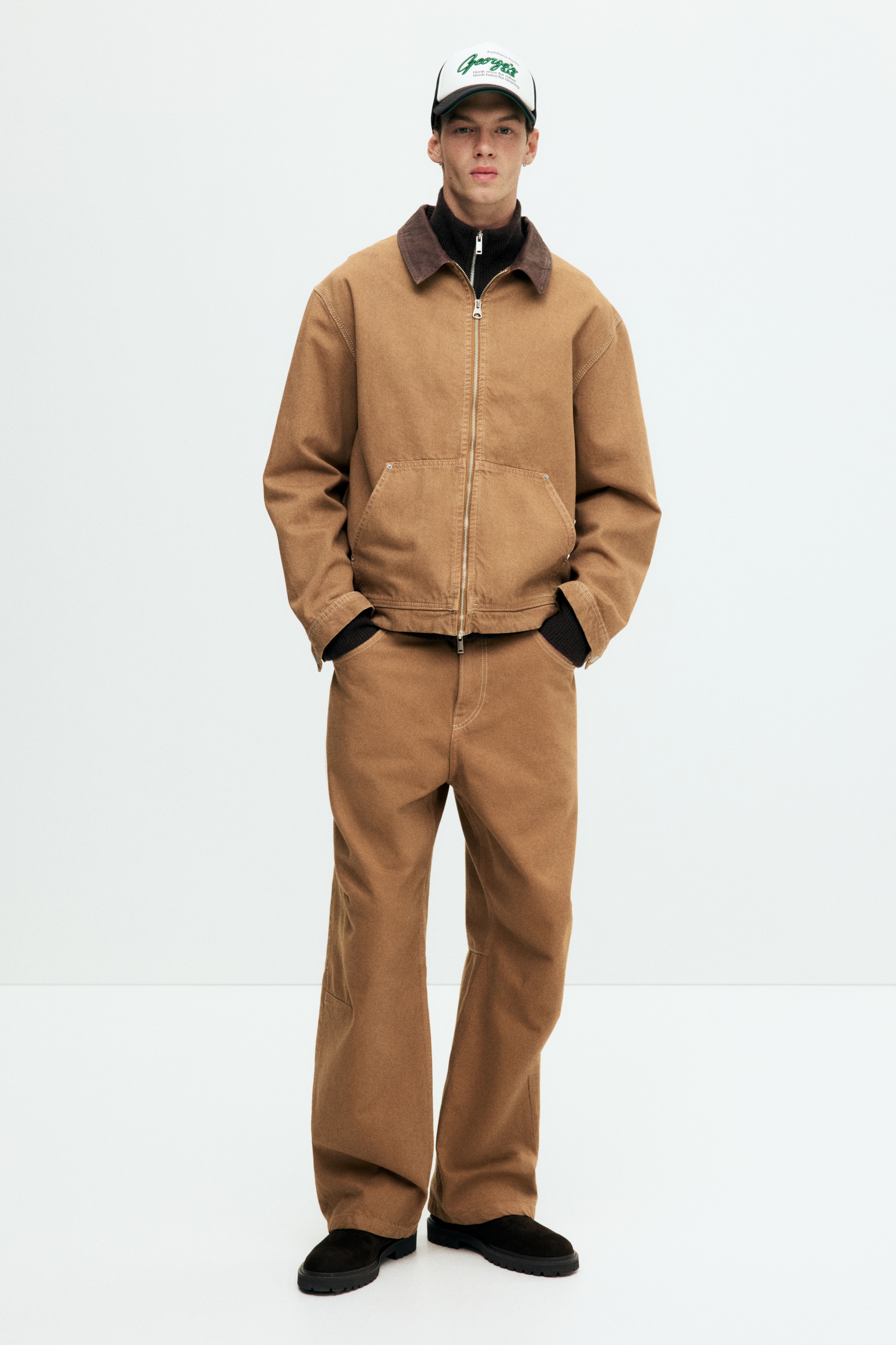 Men - Dark beige Baggy jeans - Size: 28/30  - H&M