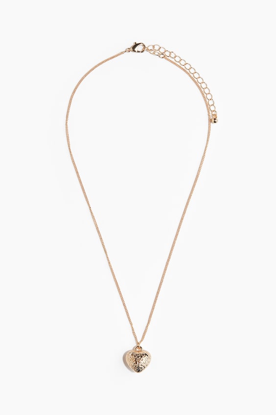 Женское колье-кулон H&M в форме сердца
