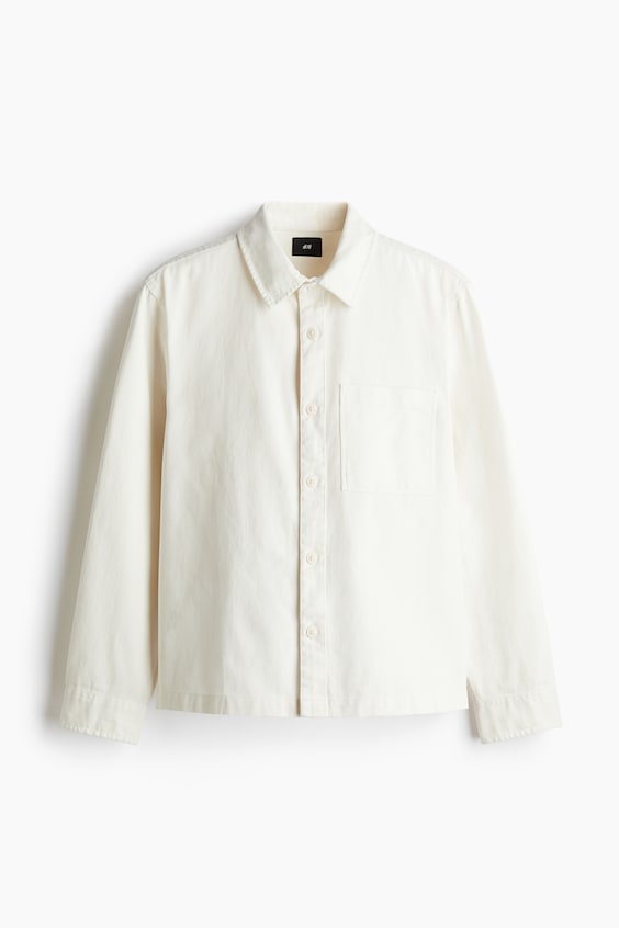 Мужские топы H&M Regular-Fit Cotton Twill Overshirt