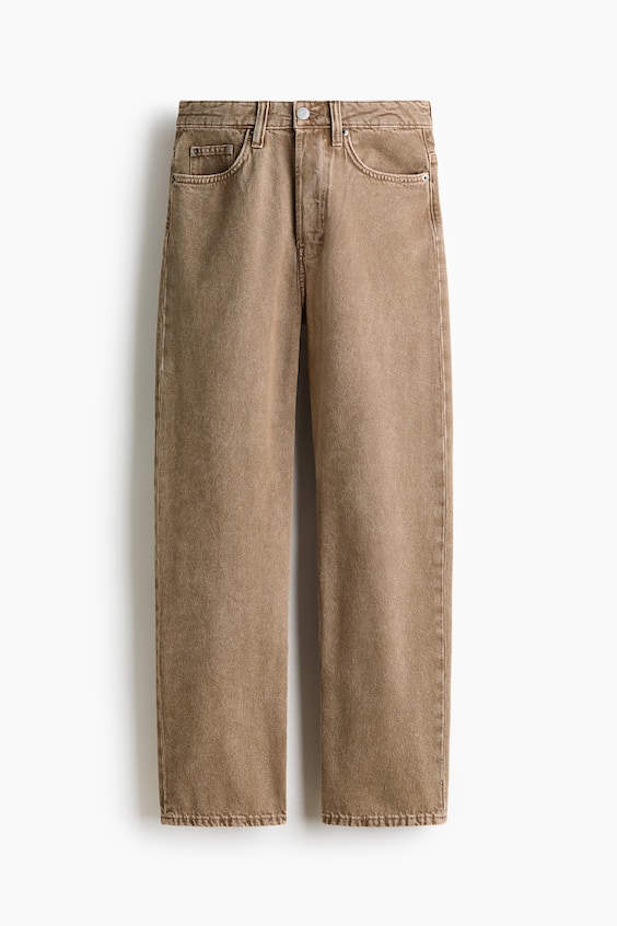 Женские джинсы H&M Straight High Waist Ankle Jeans