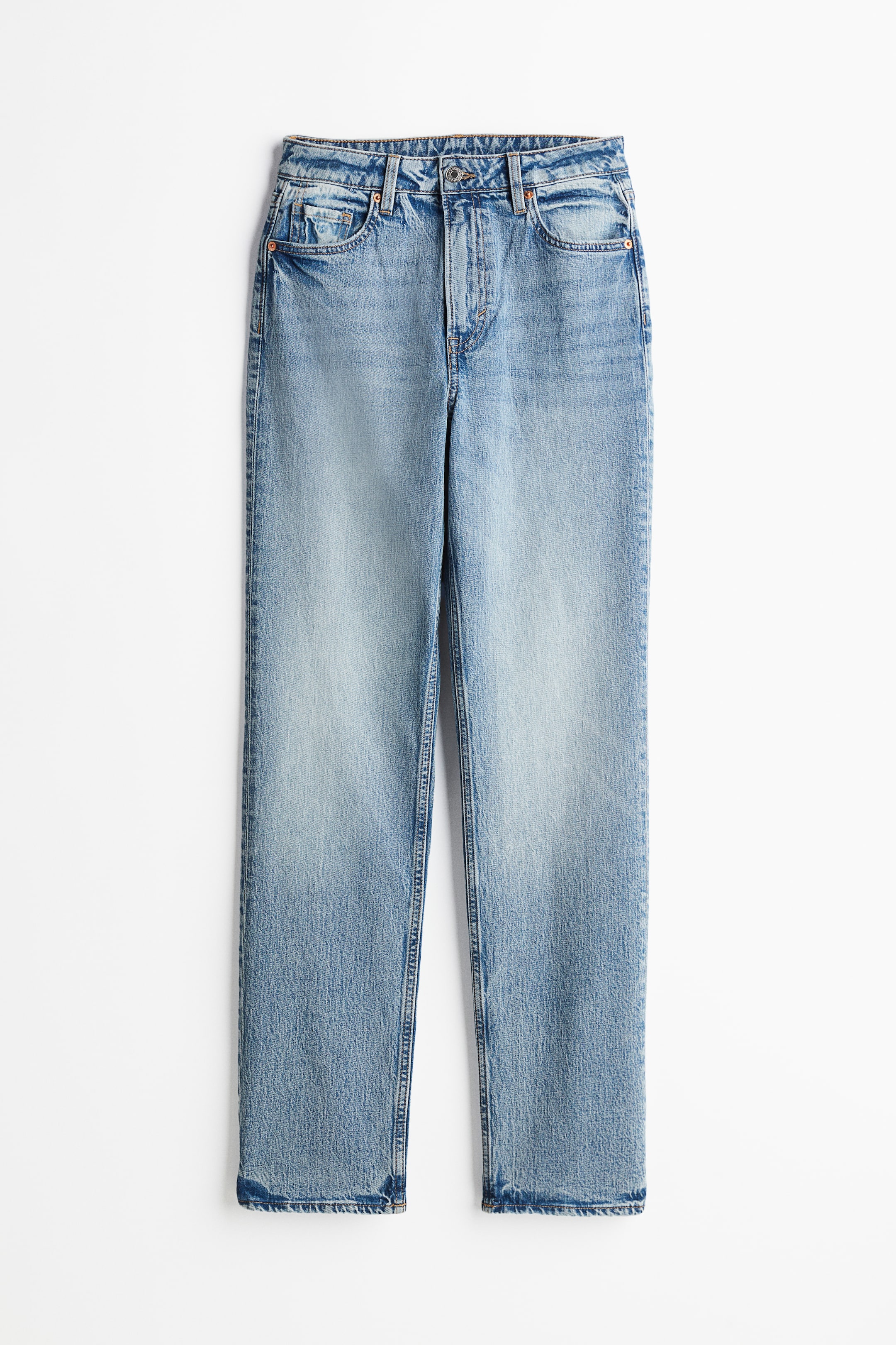 Slim Straight High Jeans - Light denim blue - Ladies | H&M GB 6