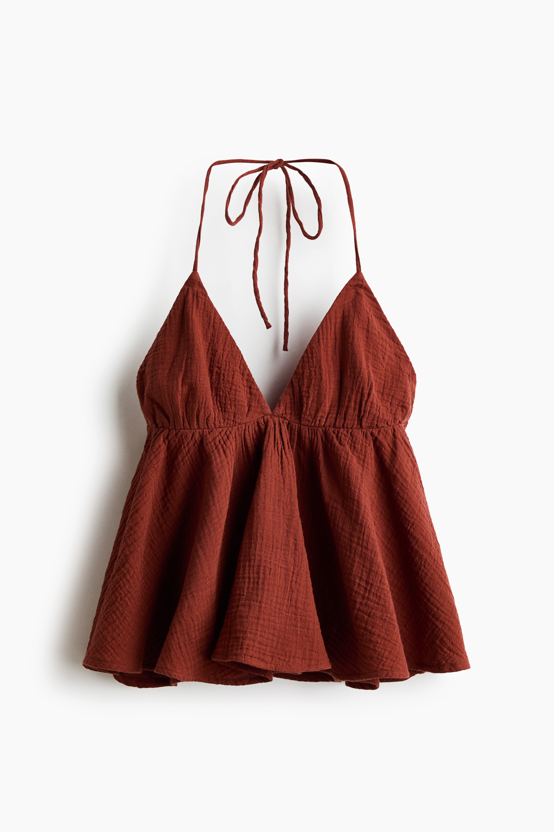 Cotton halterneck top
