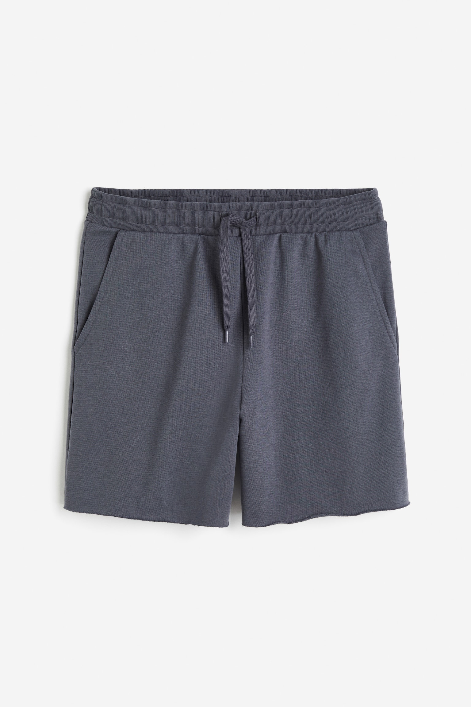 Pull-on sweatshirt shorts - Dark grey/Black/Khaki green/Light grey marl - 2