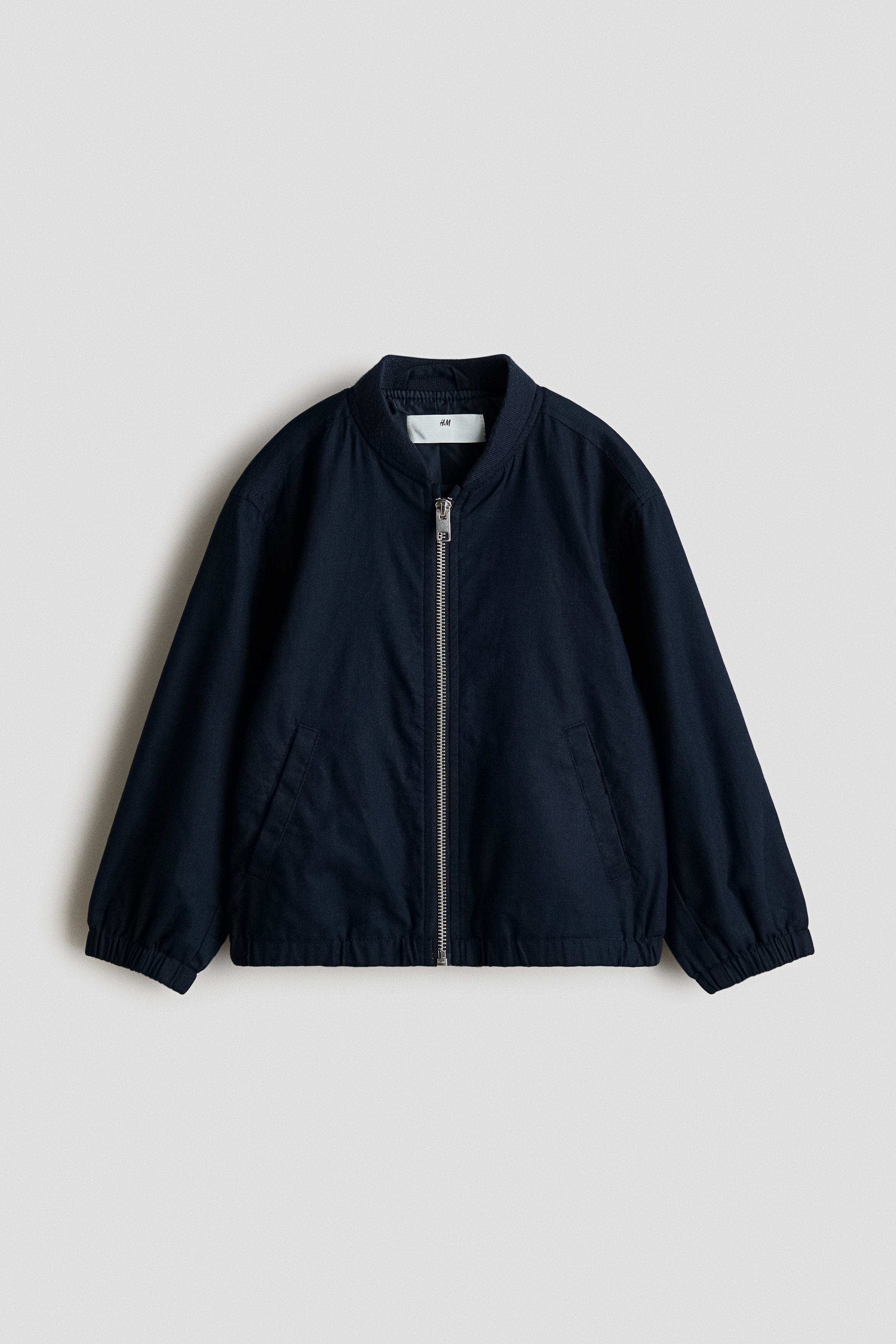 H & M - Pilotenjacke aus Leinengemisch - Blau - Kinder