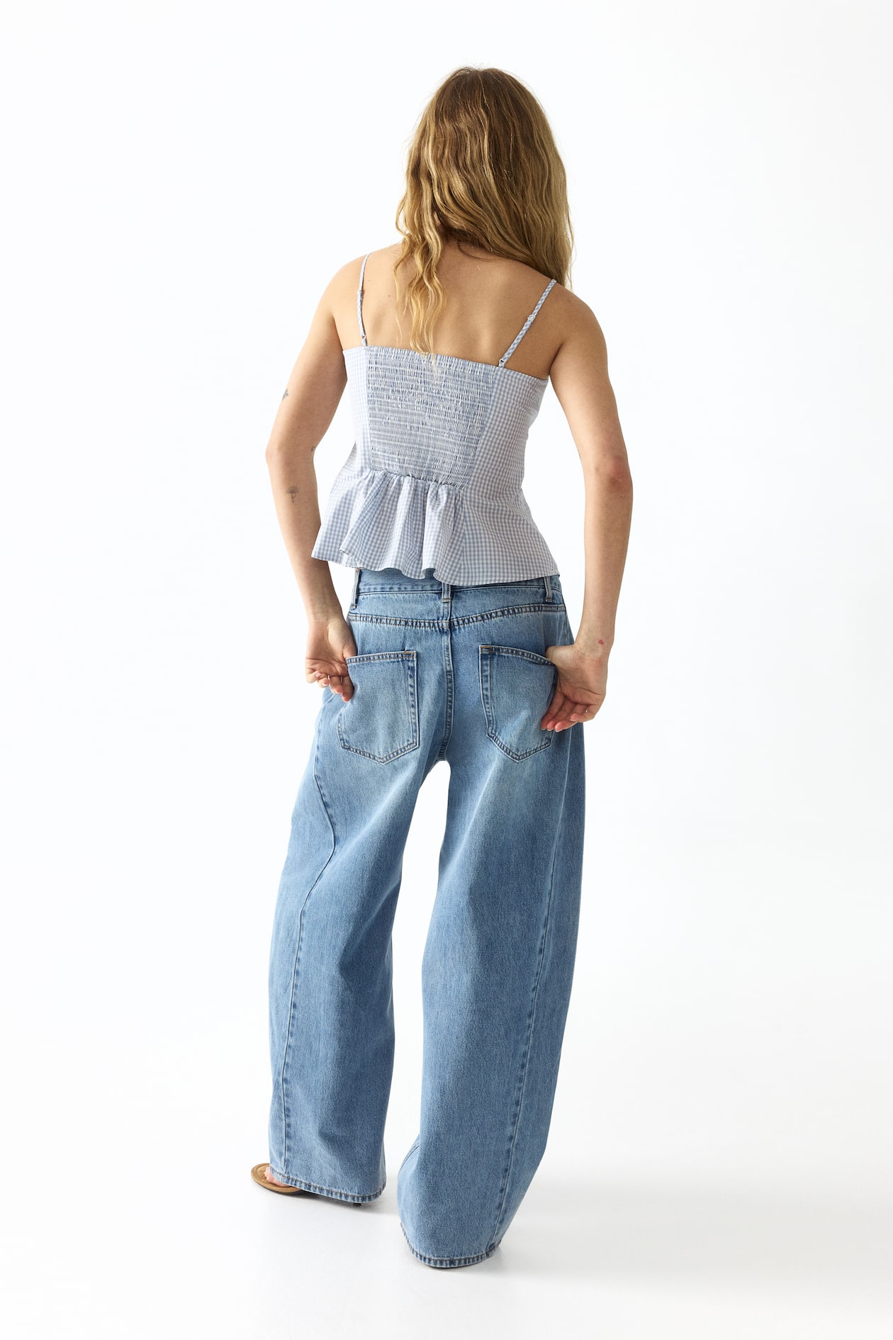 Peplum strappy top - image 3