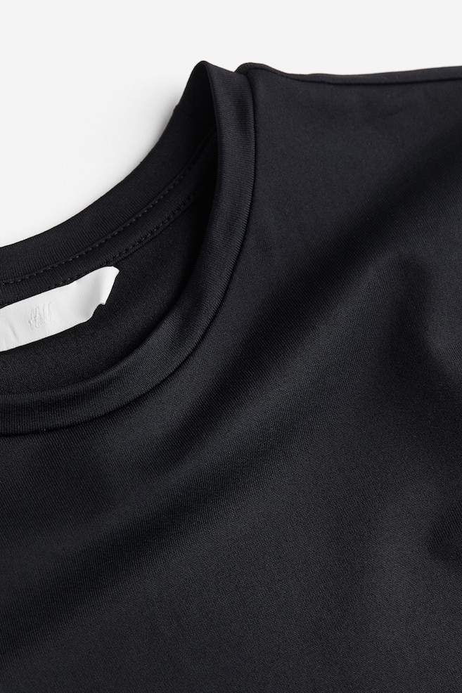 T-shirt aderente in microfibra - Nero/Bianco/Grigio scuro/Beige chiaro - 6