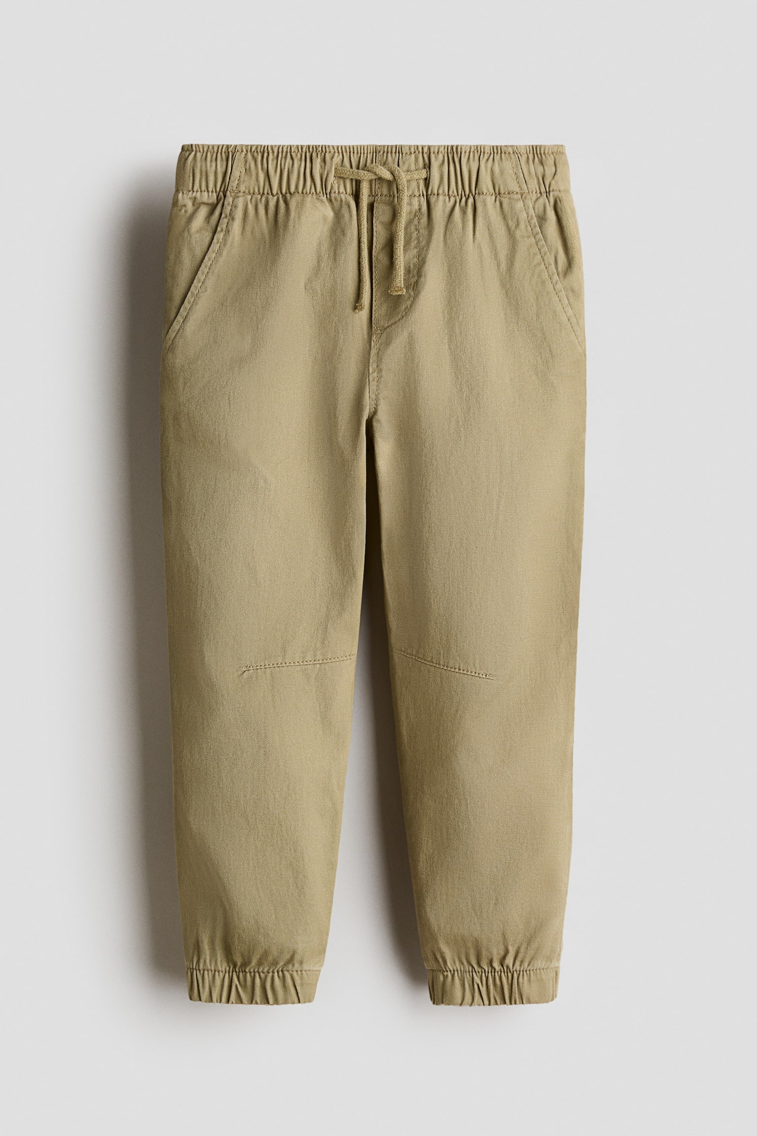 Cotton Twill Joggers - Khaki green/Beige/Navy blue