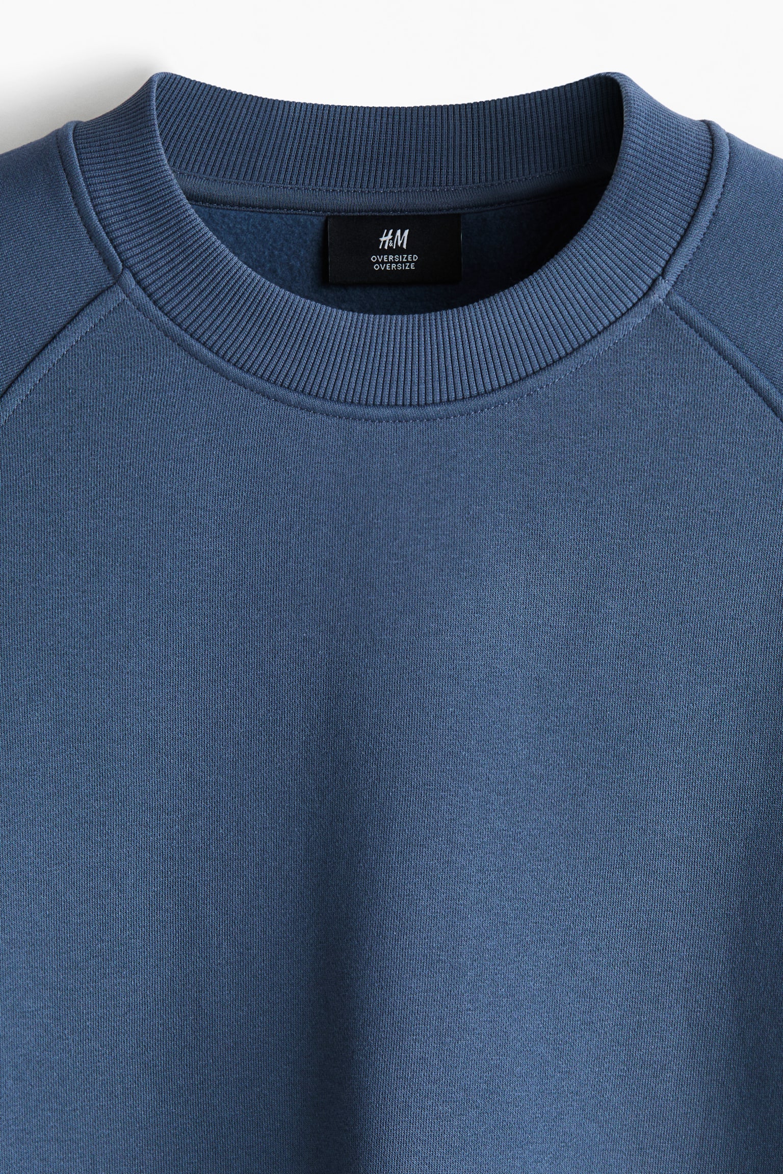 Oversized Fit Sweatshirt - Blue/Beige/Grey marl/Black/Dark khaki green/Plum purple - 5