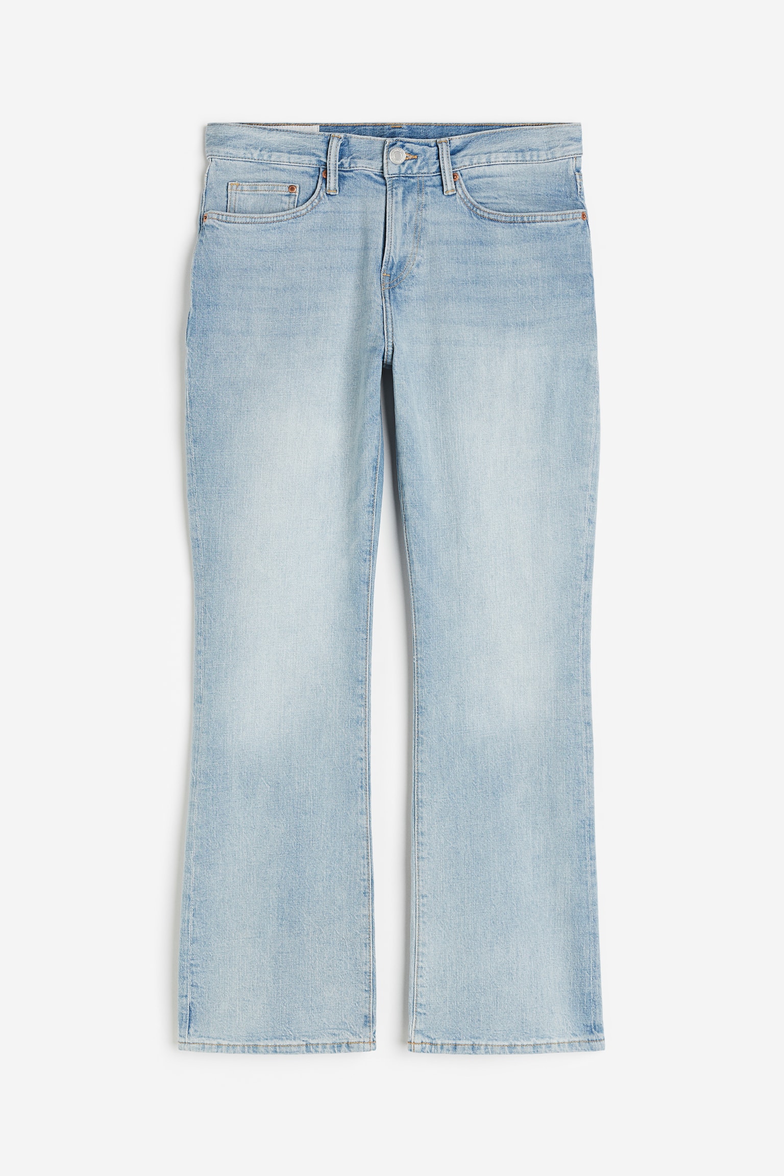 Flared Slim Jeans - Light denim blue/Black denim - 2