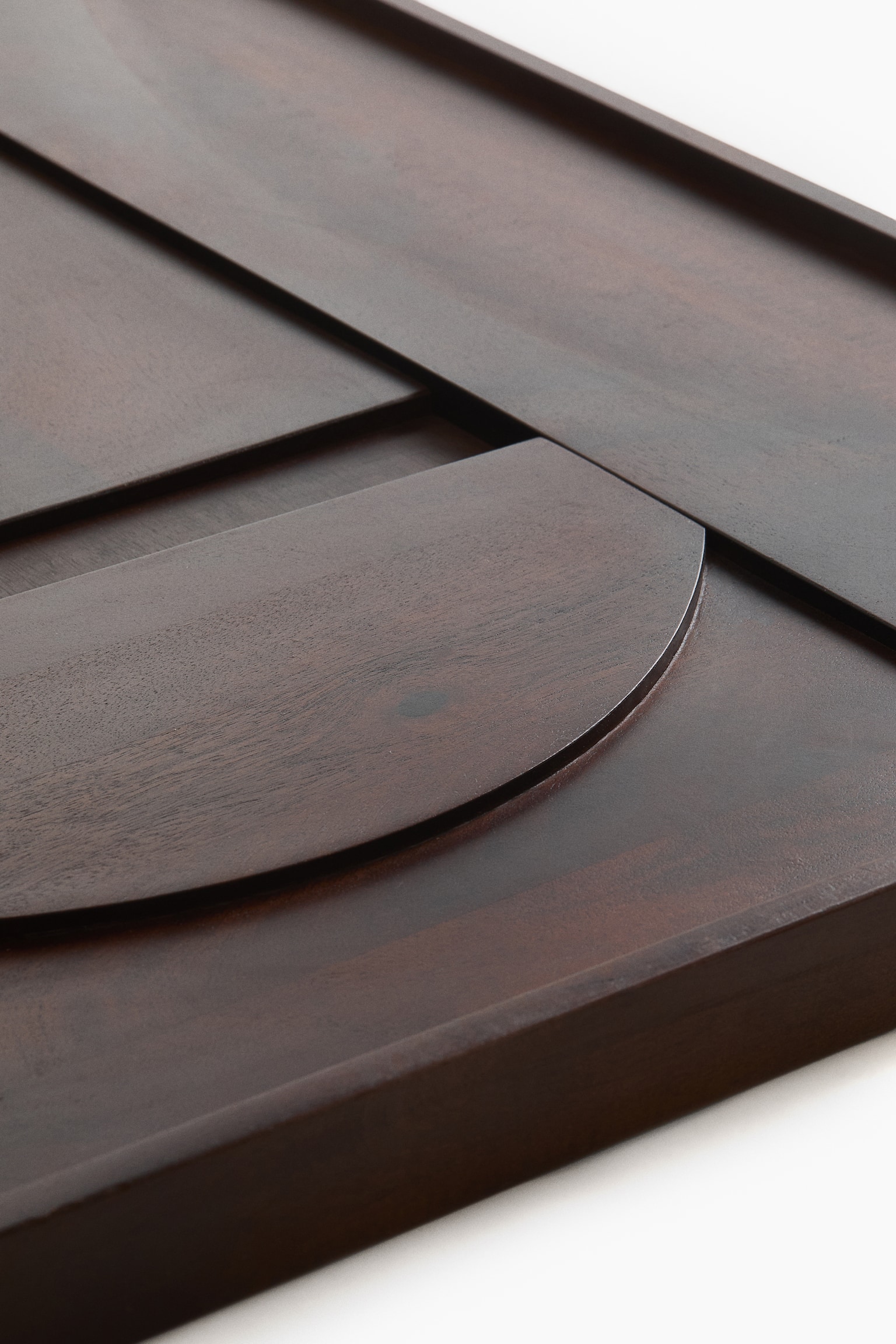 Графічне настінне панно з деревини - Темно-коричневий - 4