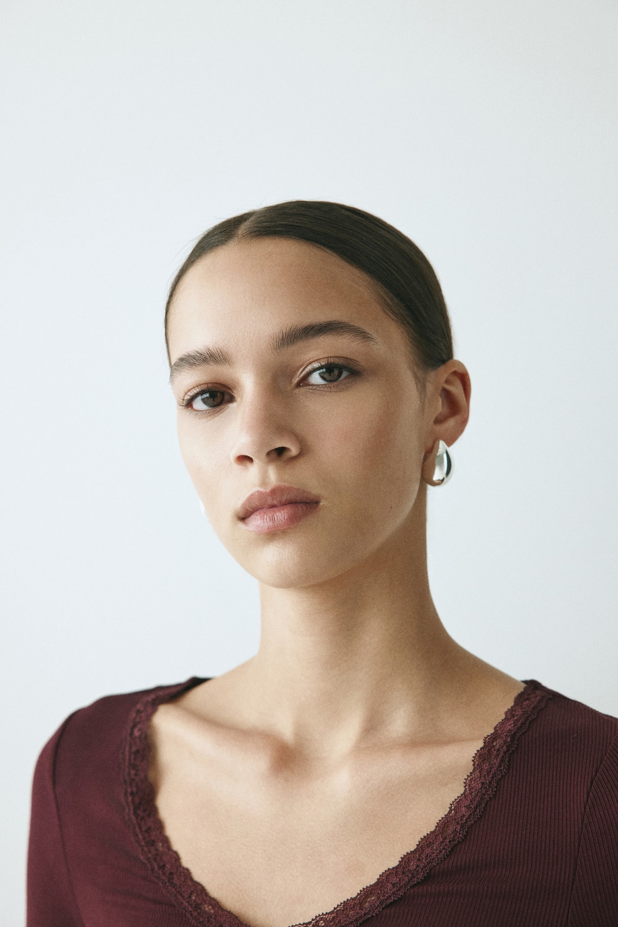Lace-Trimmed Jersey Top - image 2