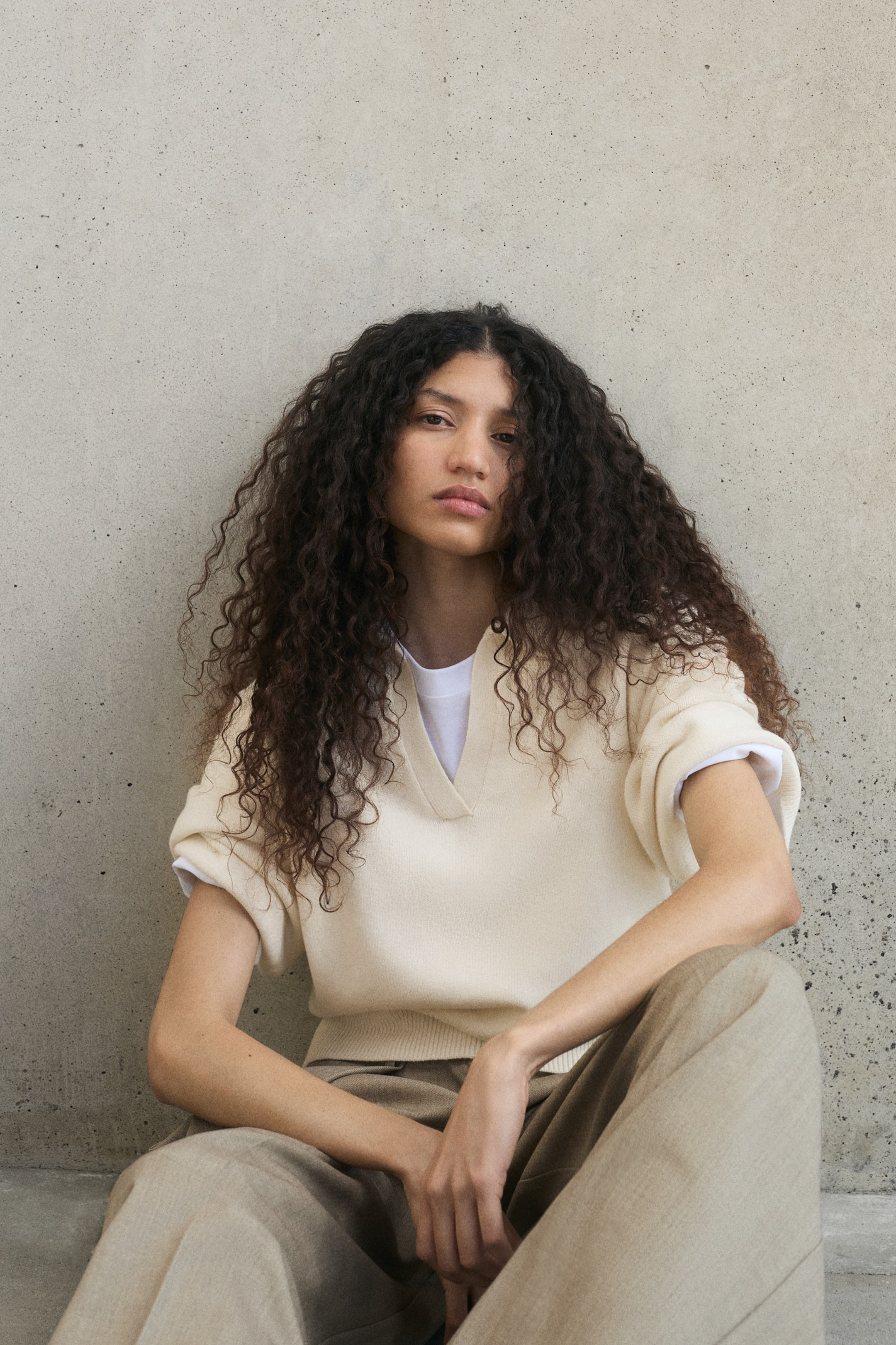 Fine-Knit Polo Shirt