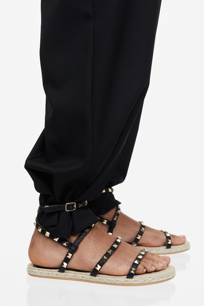 Studded sandals - Black/Beige - 5