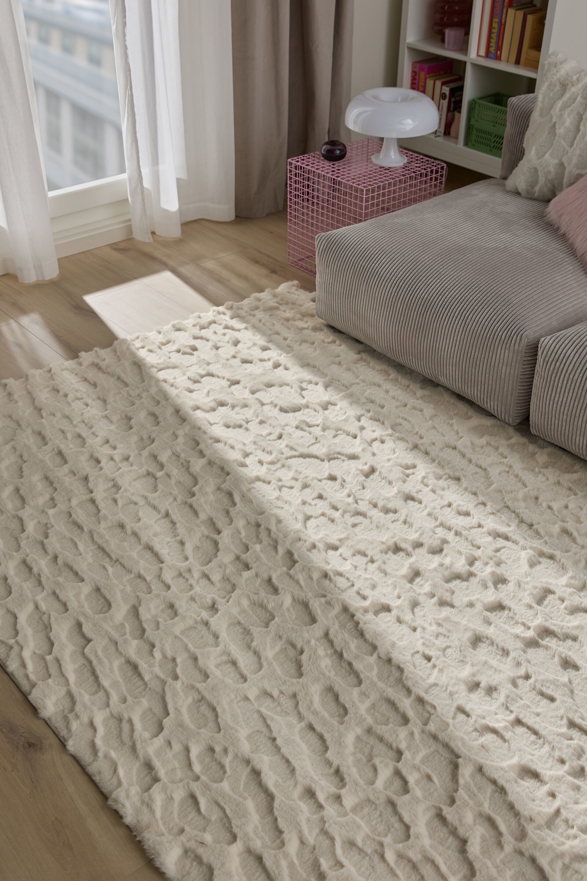 Turkismatto Immy - Kerma/Vihreä/Harmaa/Vaaleanpunainen