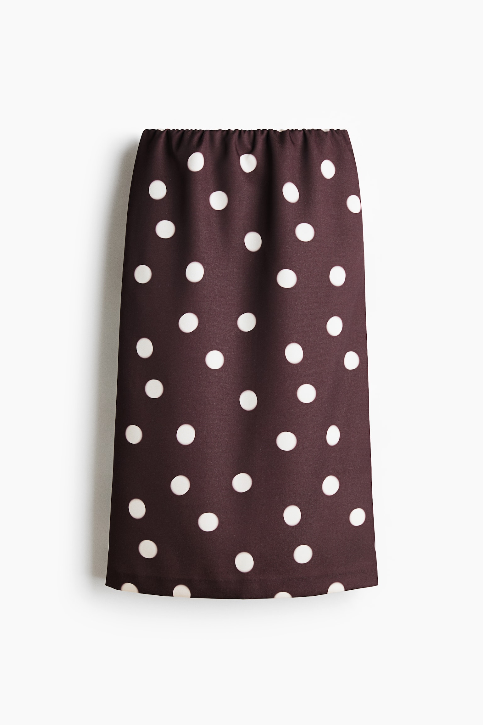 Pencil Skirt - Dark brown/polka dot - 1