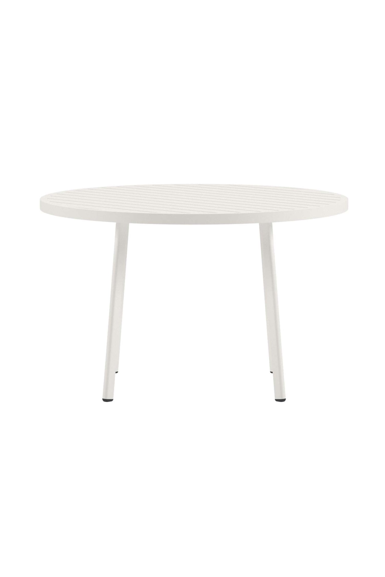 Table À Manger Ronde Giardini - Aluminium, Beige/Aluminium, Noir - 3