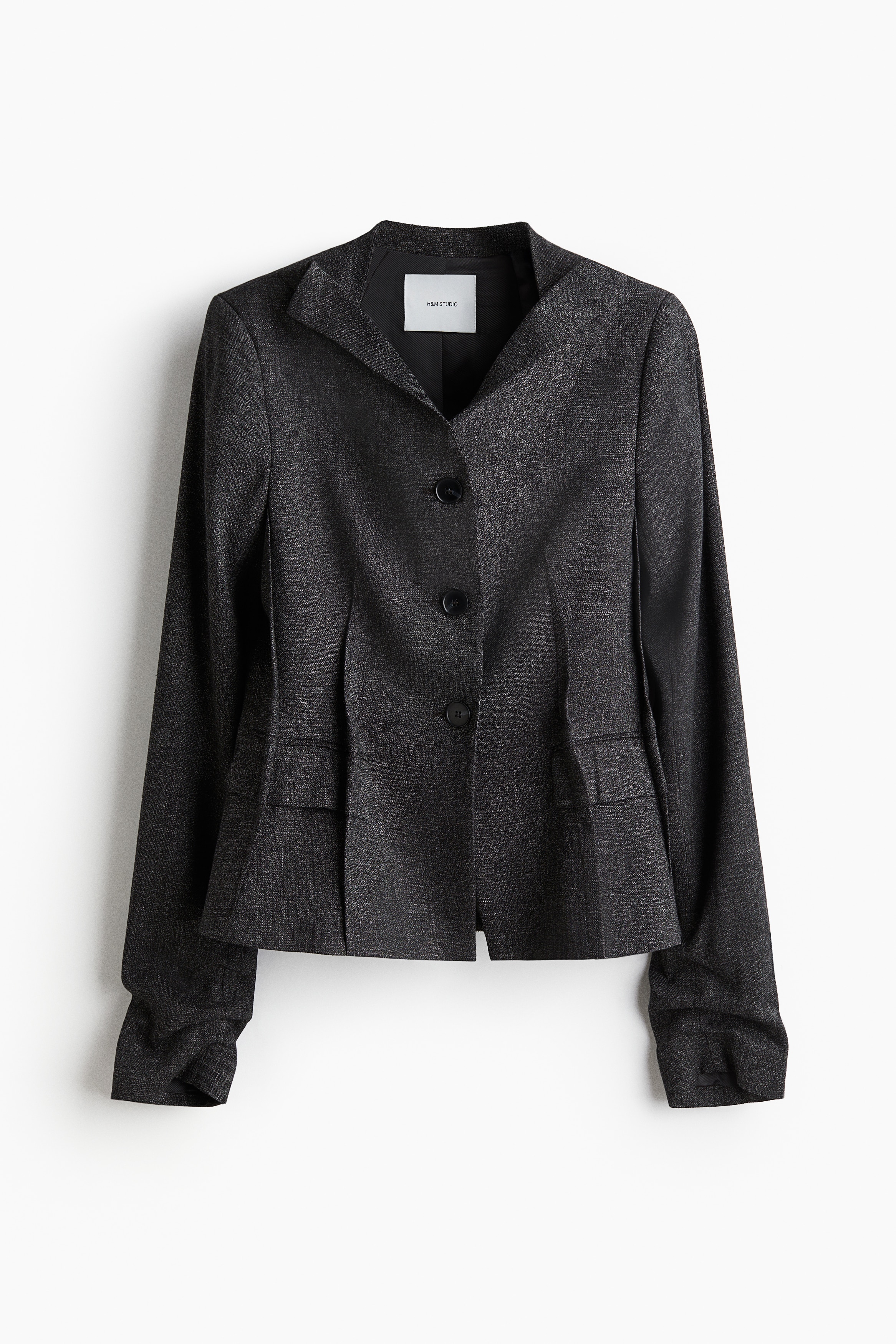 H & M - Blazer aus Wollmix - Grau - Damen