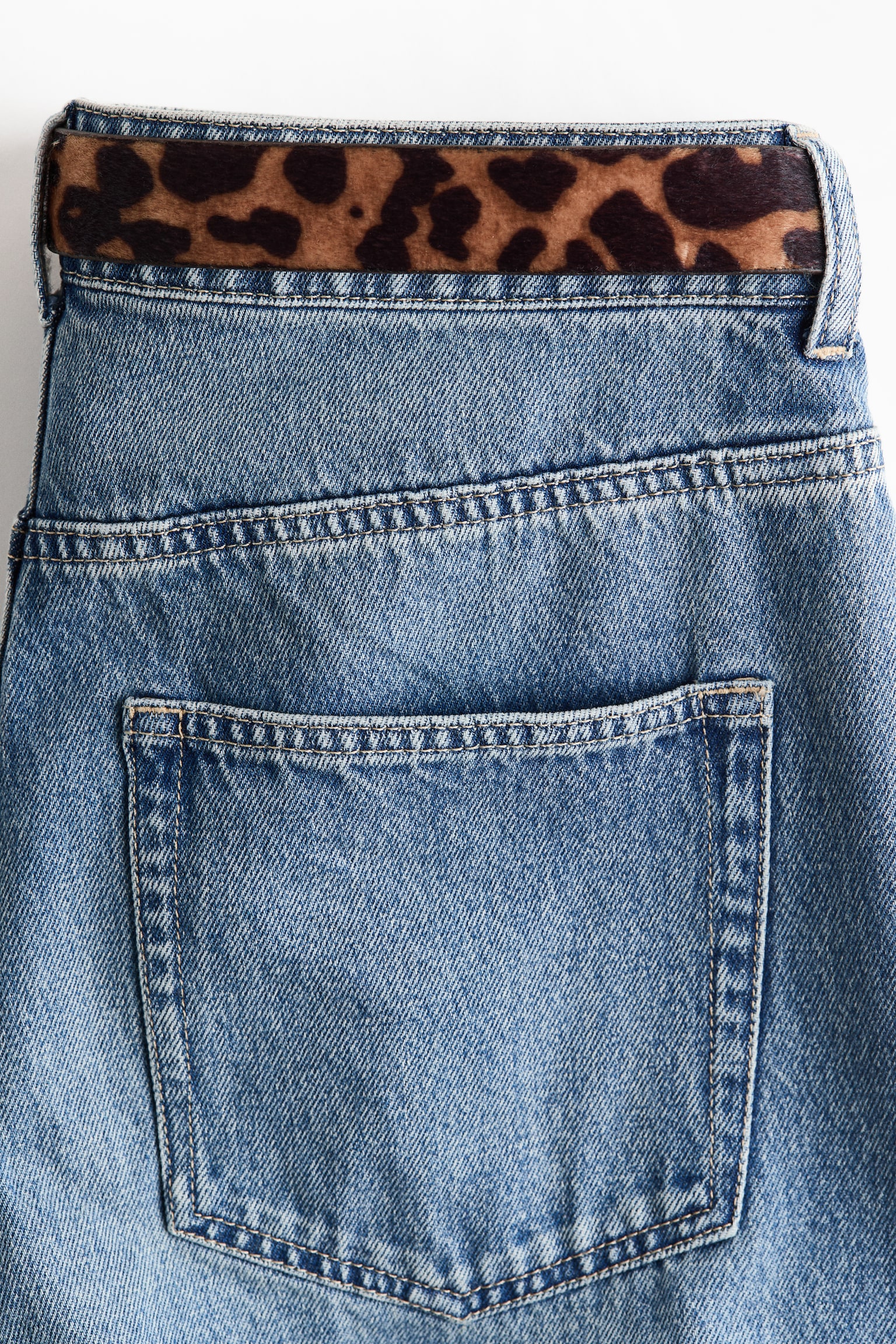 Wide High Waist Culotte Jeans - 3