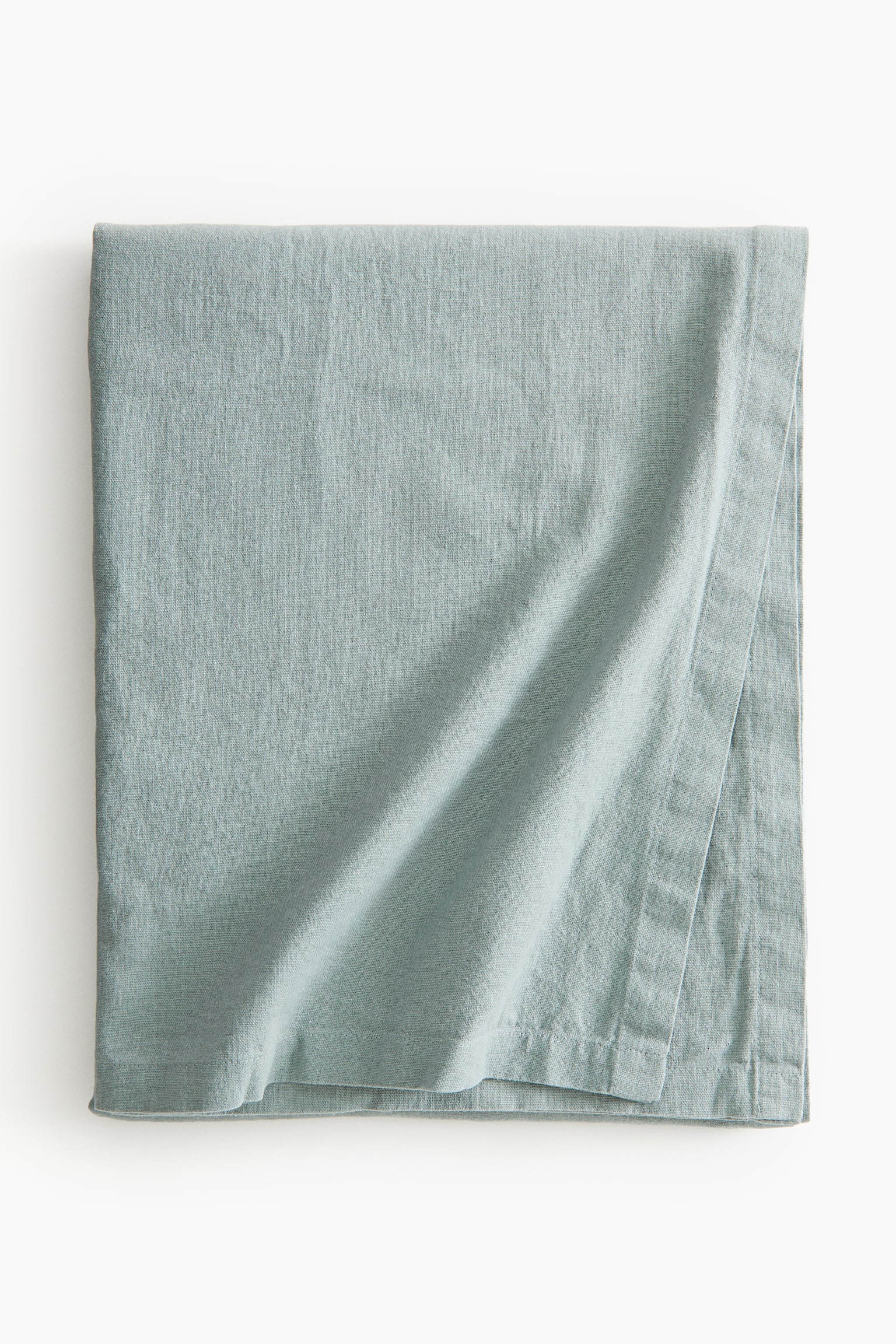 Linen-blend tablecloth - Dusty green/Light beige/Dark green/Dark red/Natural white/Light mole - 1