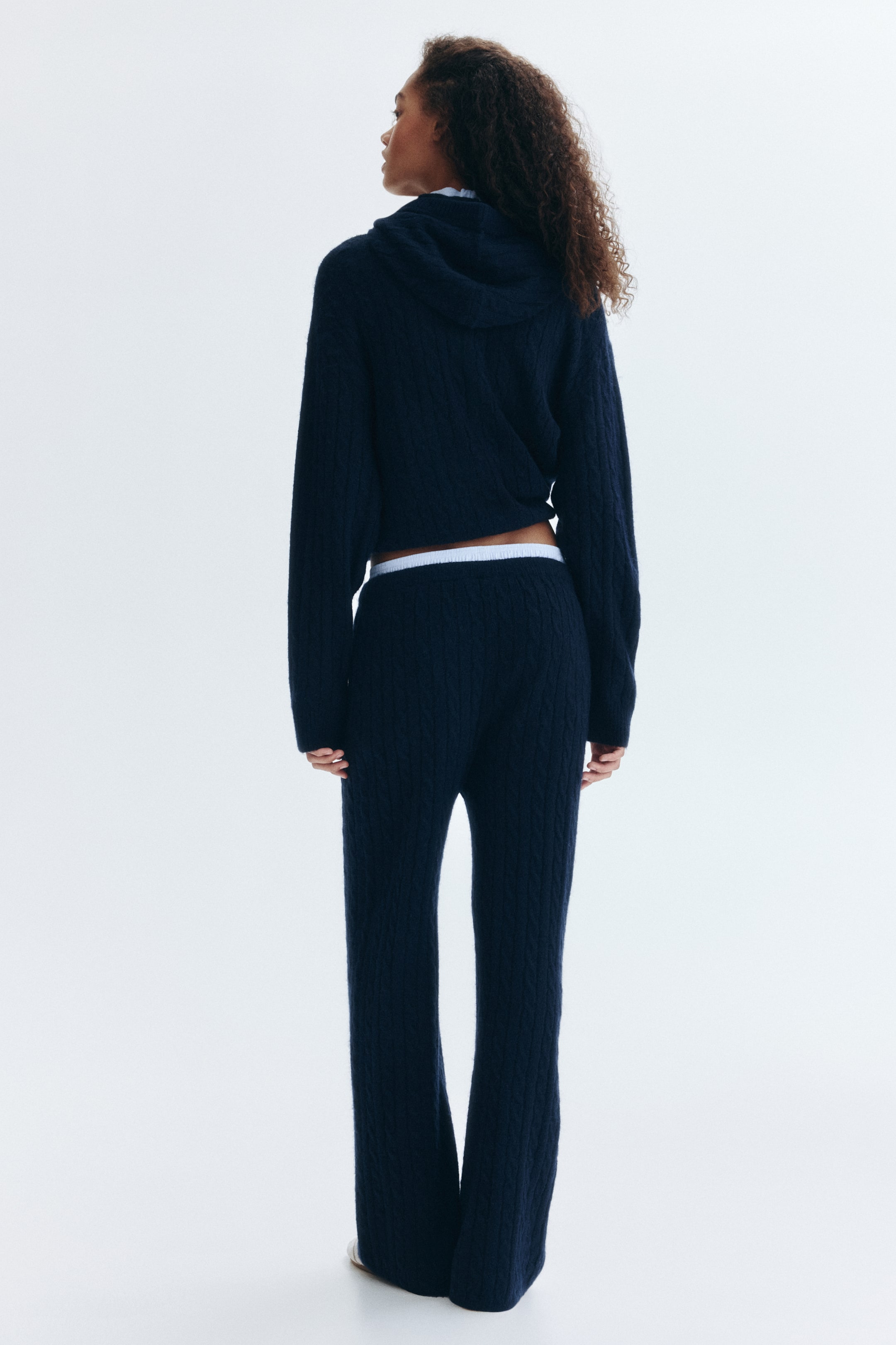 Büyük resmi görüntüle: Saç Örgüsü Pantolon - Lacivert - KADIN | H&M TR 5