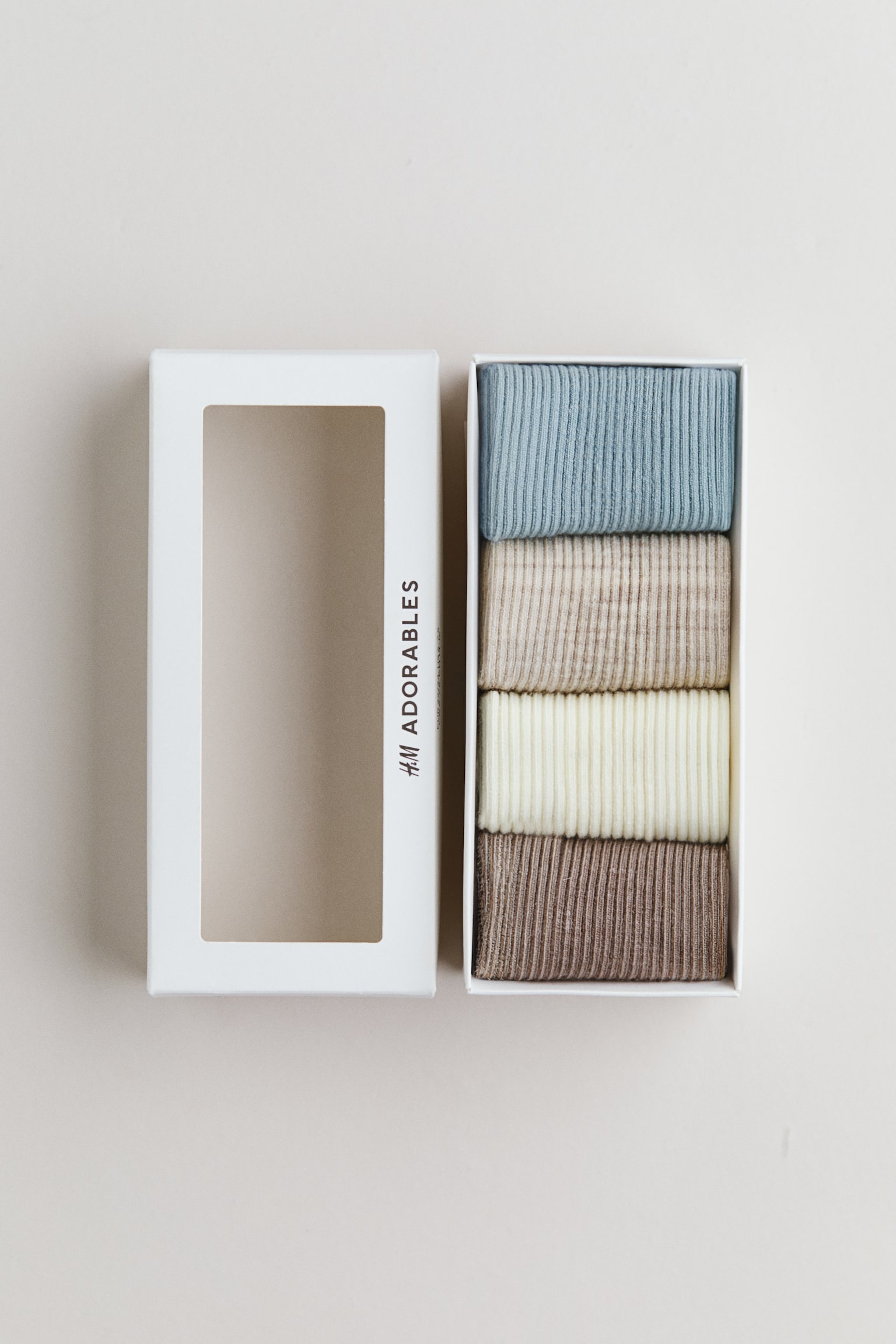 Calze in misto lana 4 paia - Turchese/beige/Beige chiaro/grigio/crema