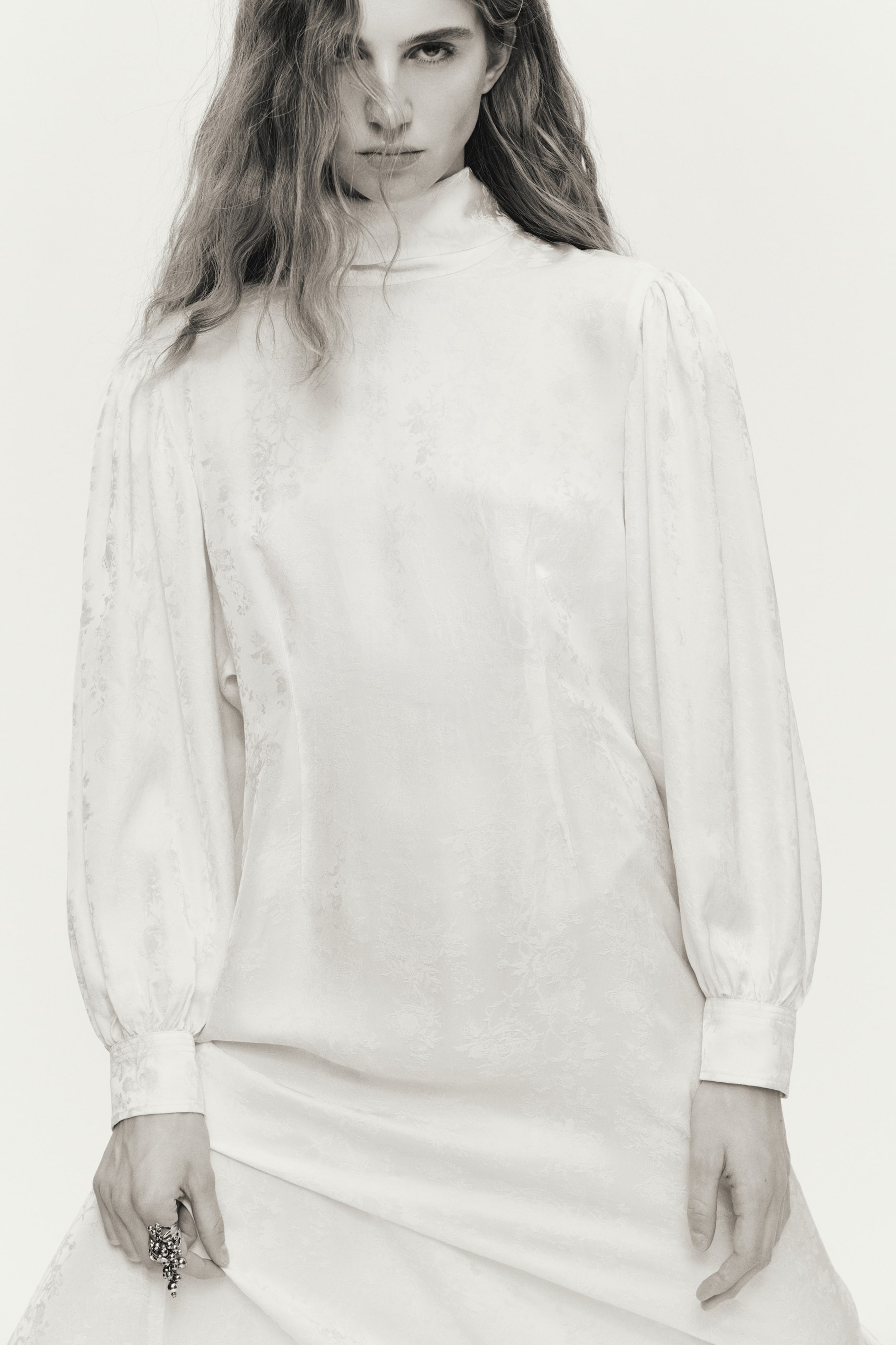 View larger image: Tie-detail dress - Cream - Ladies | H&M 2