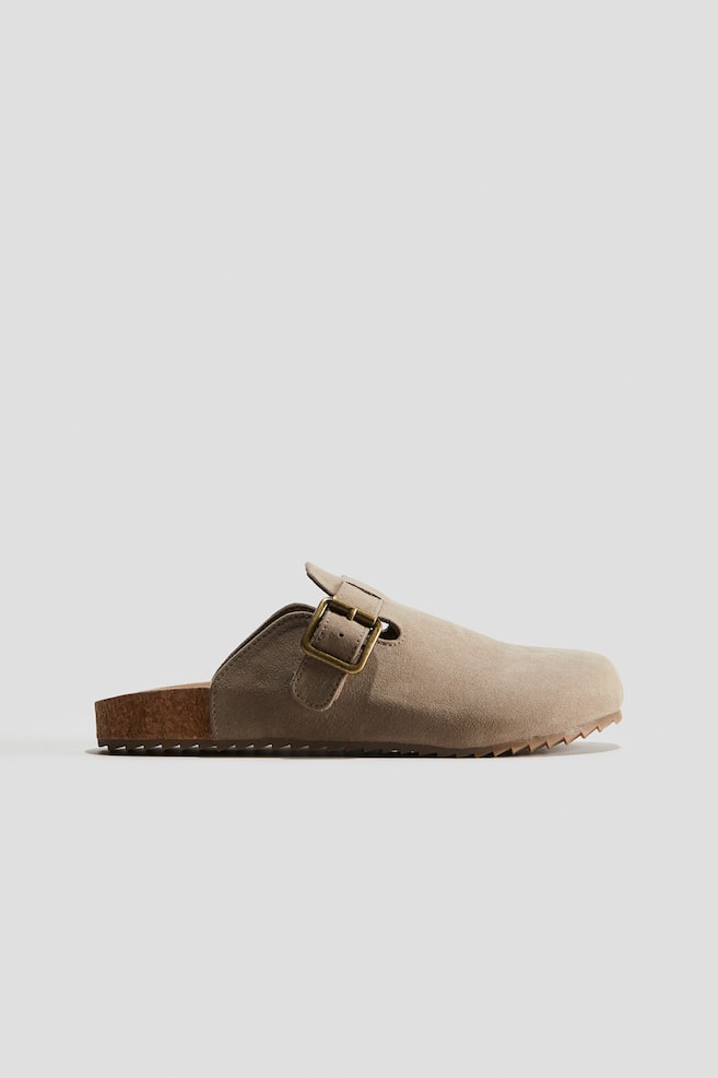 Napped Mules - Beige - 1