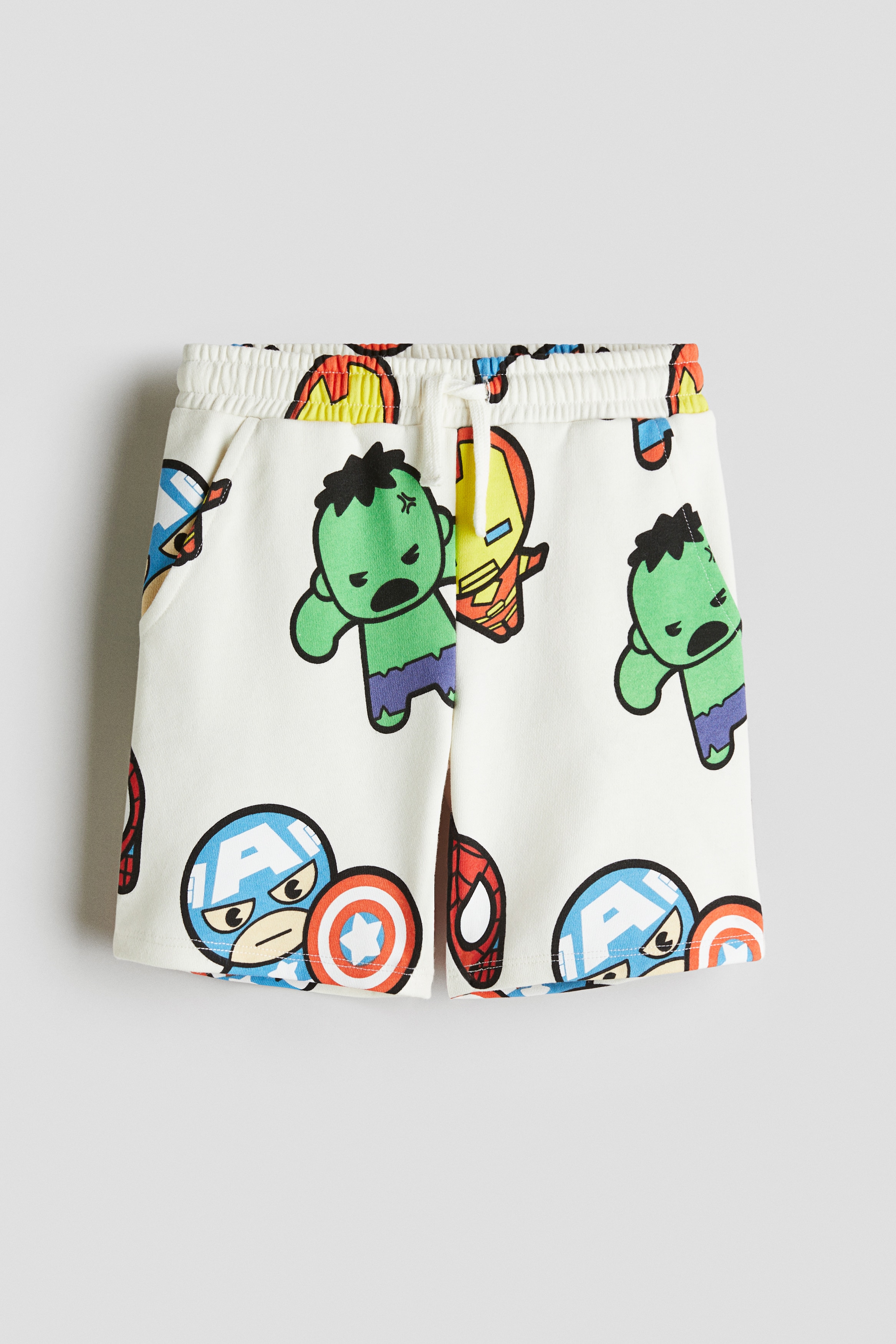 Short en molleton imprimé - Blanc/Marvel Comics