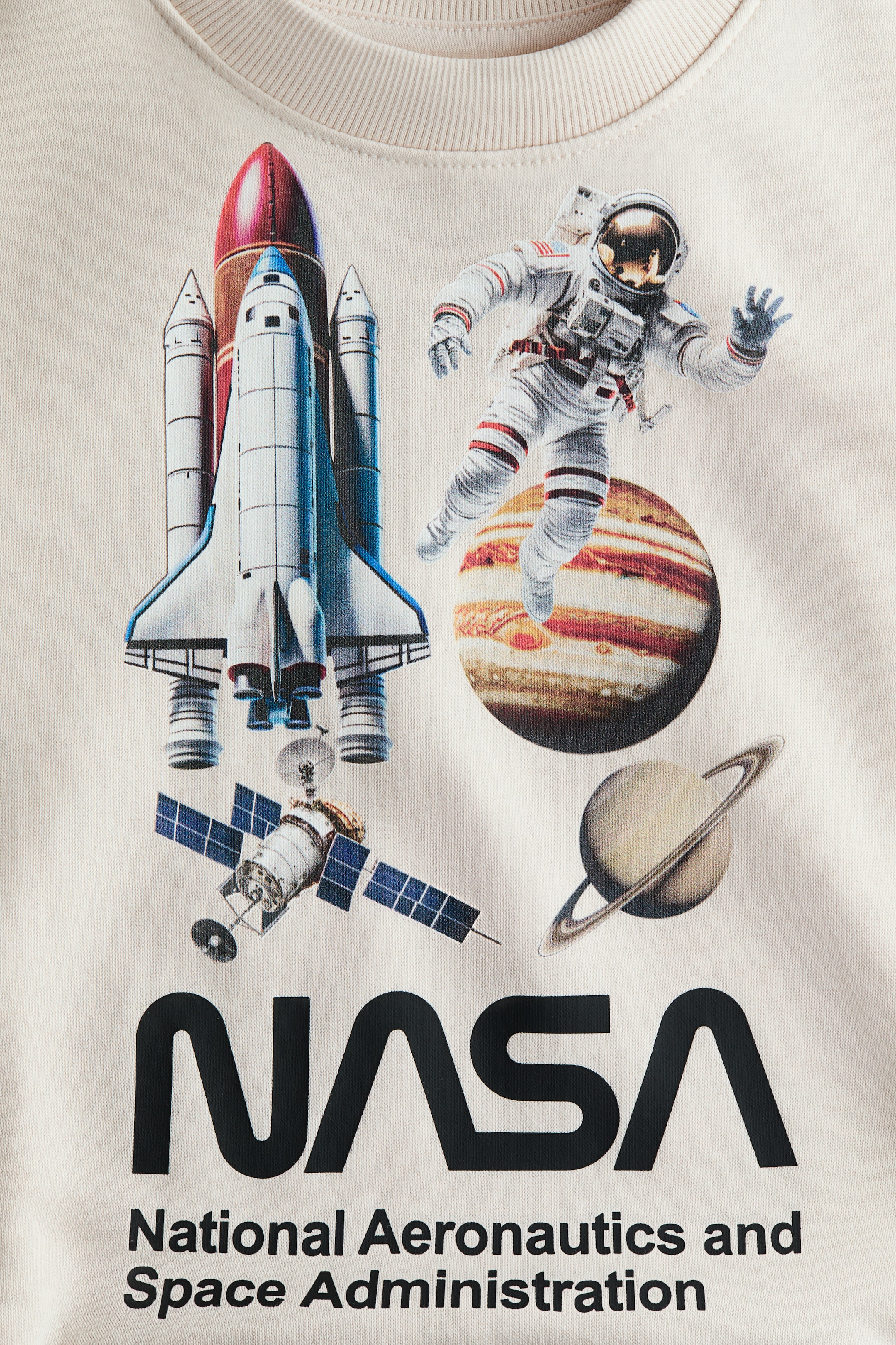 Agrandir l'image: Sweat imprimé - Beige clair/NASA - ENFANT | H&M FR 4